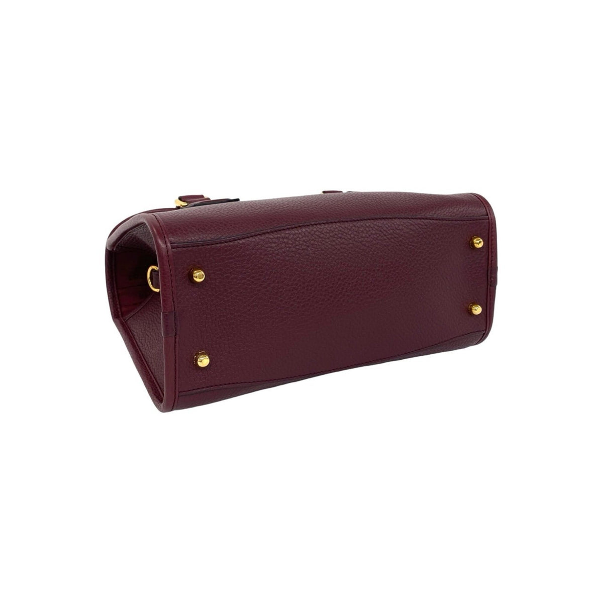 Loewe Bordeaux Wine Leather Handbag Shoulder Bag Tote Bag (Pre-Owned)