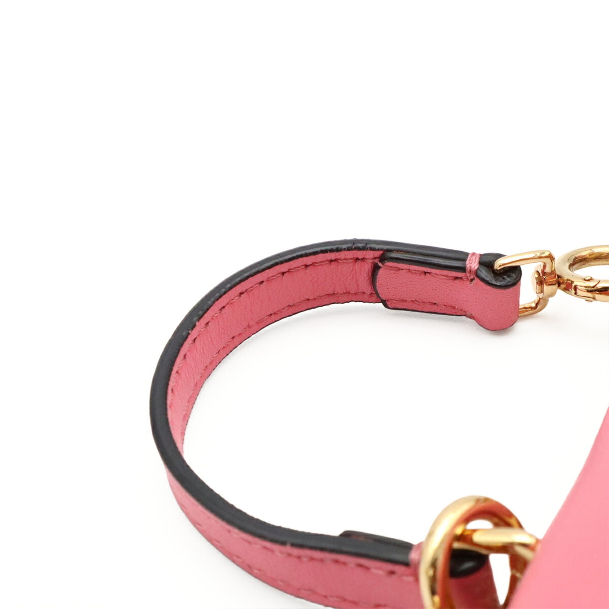 Fendi Pink Leather Handbag Shoulder Bag (Pre-Owned)