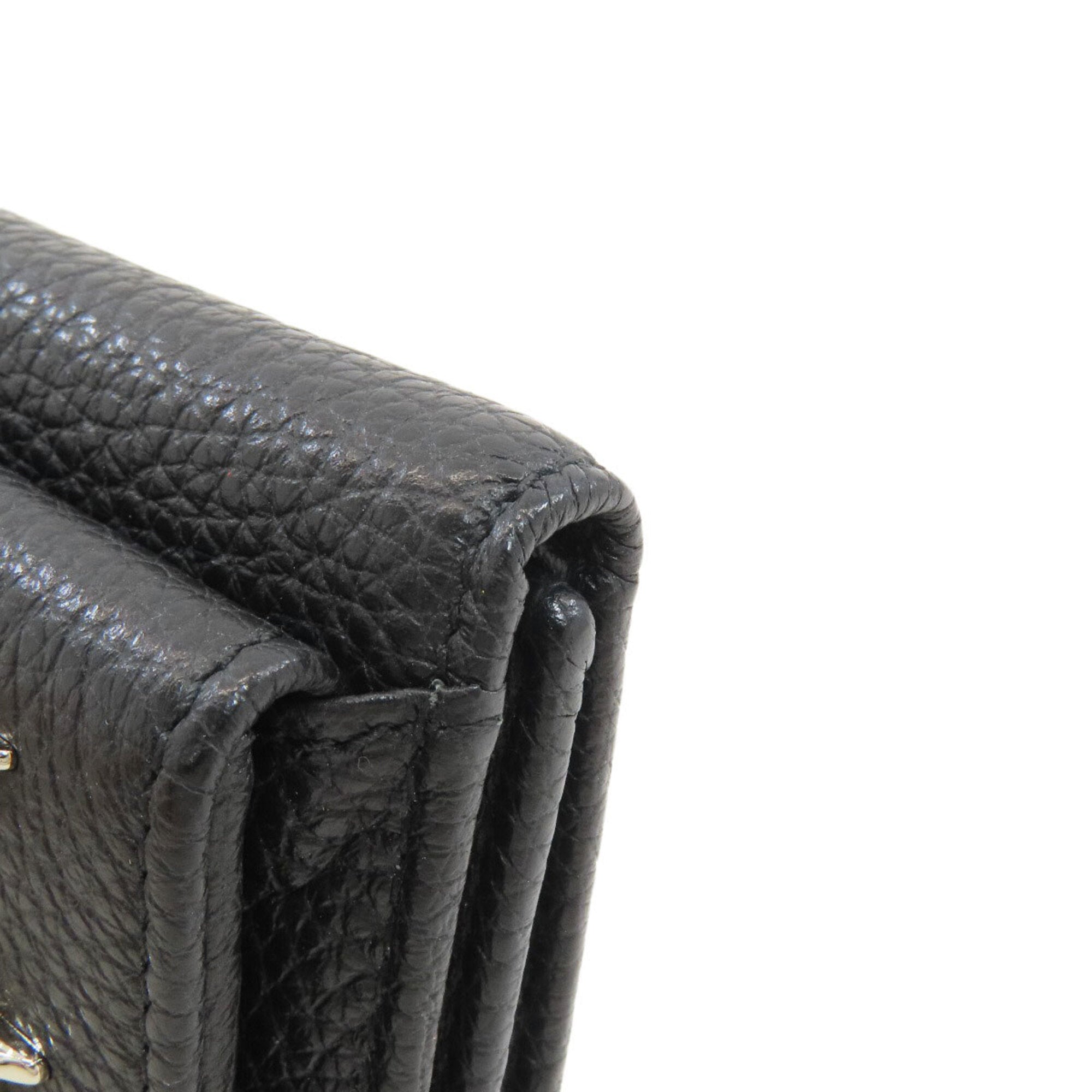 Jimmy Choo Black Leather Wallet (Tri-Fold) (Pre-Owned)