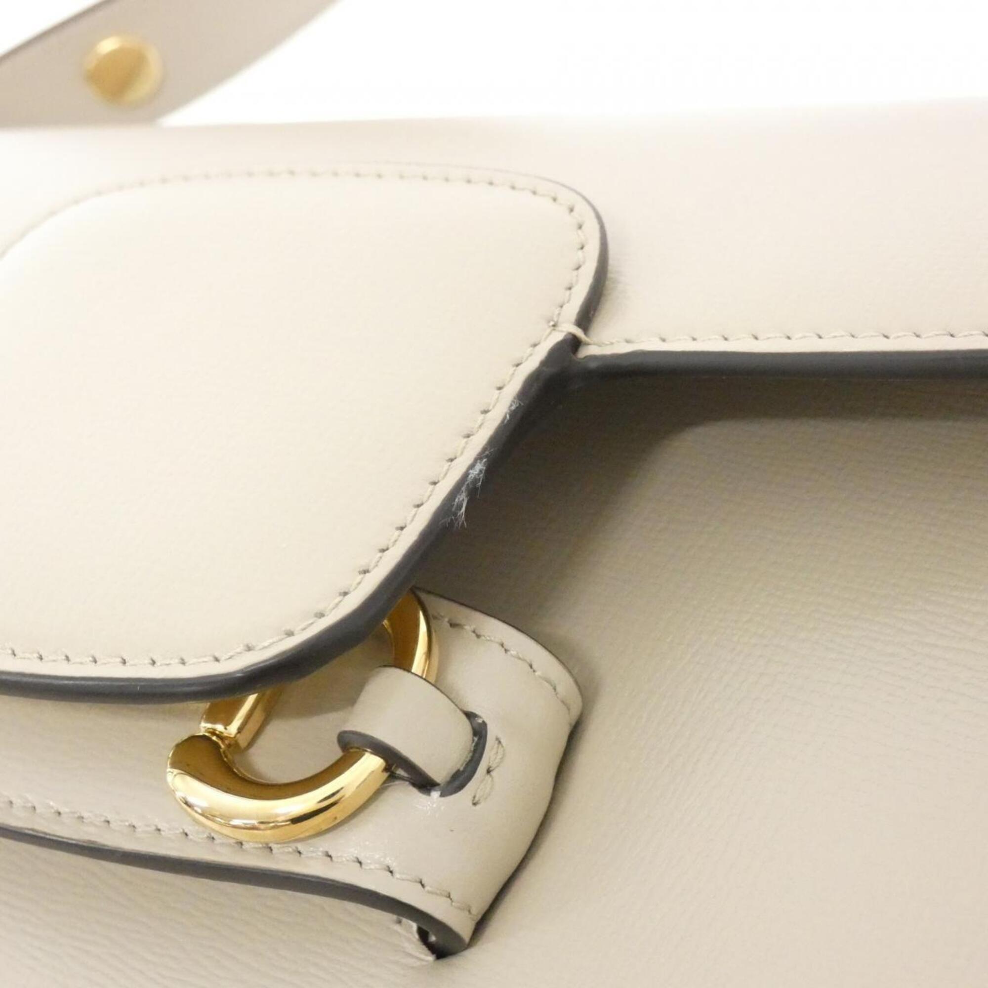 Gucci Beige Leather Shoulder Bag (Pre-Owned)