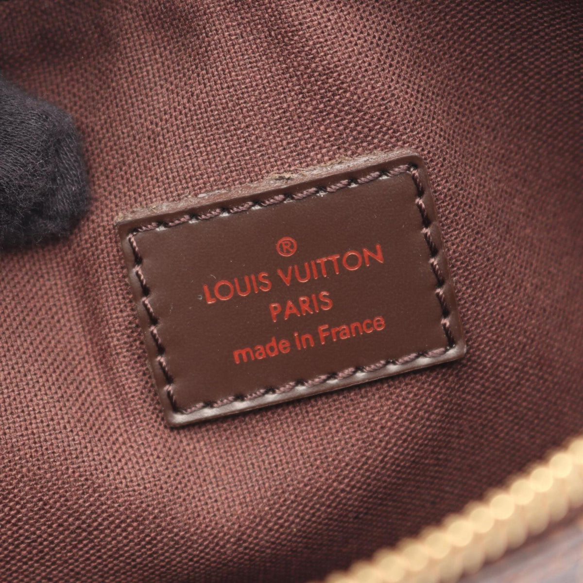 Louis Vuitton Brown Ebene Coated Canvas Leather Handbag Pochette Shoulder Bag (Pre-Owned)