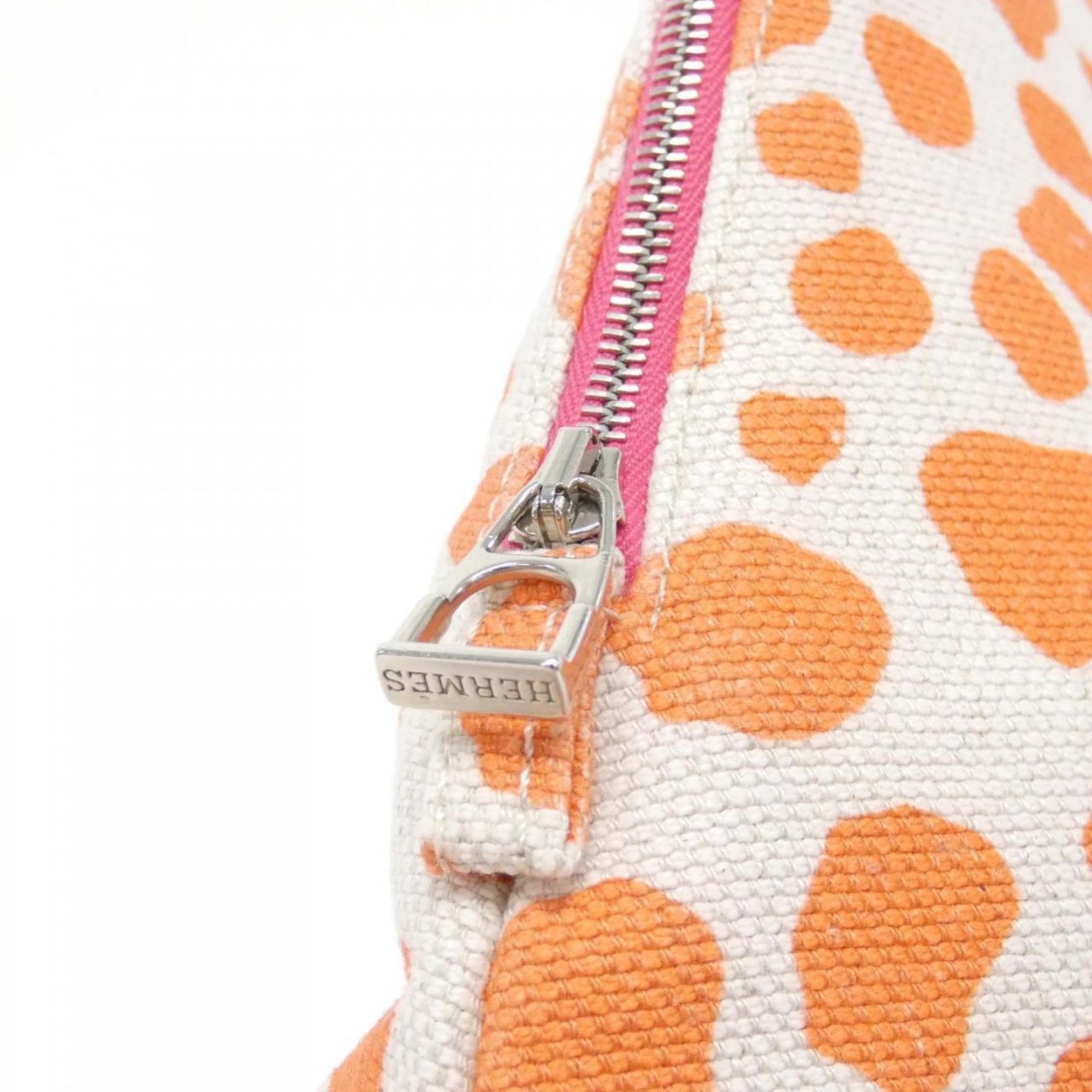 Hermes Canvas Pouch (Pre-Owned)