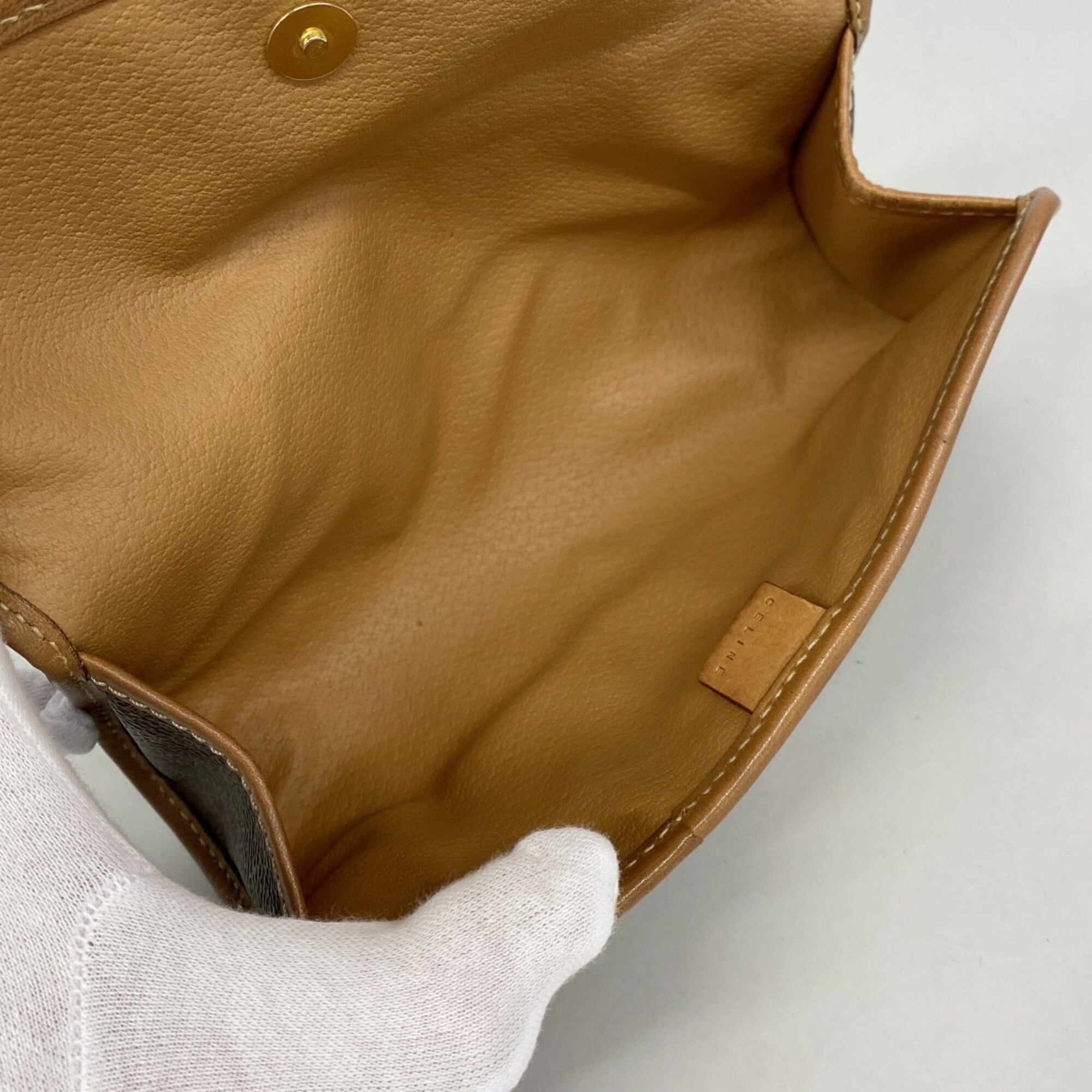 Celine Brown Pvc Pouch (Pre-Owned)