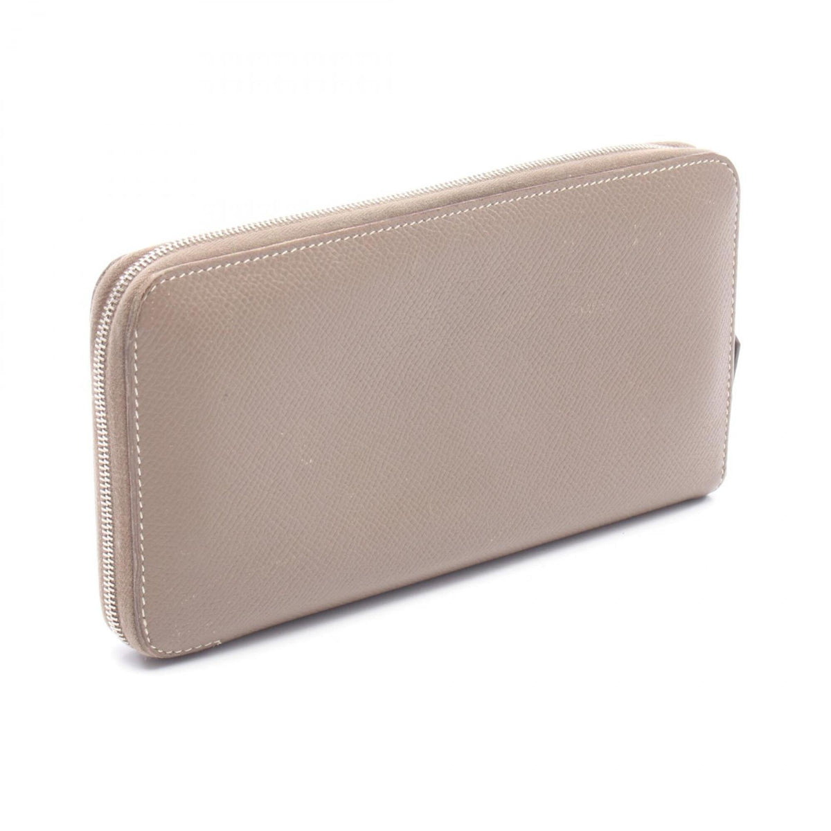 Hermes Etoupe Gray Gray Epsom Leather Long Wallet (Bi-Fold) (Pre-Owned)