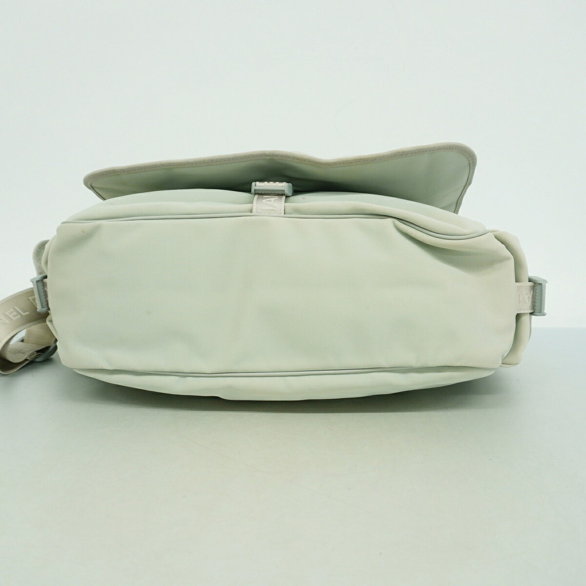 Chanel Gray Nylon Shoulder Bag (Pre-Owned)