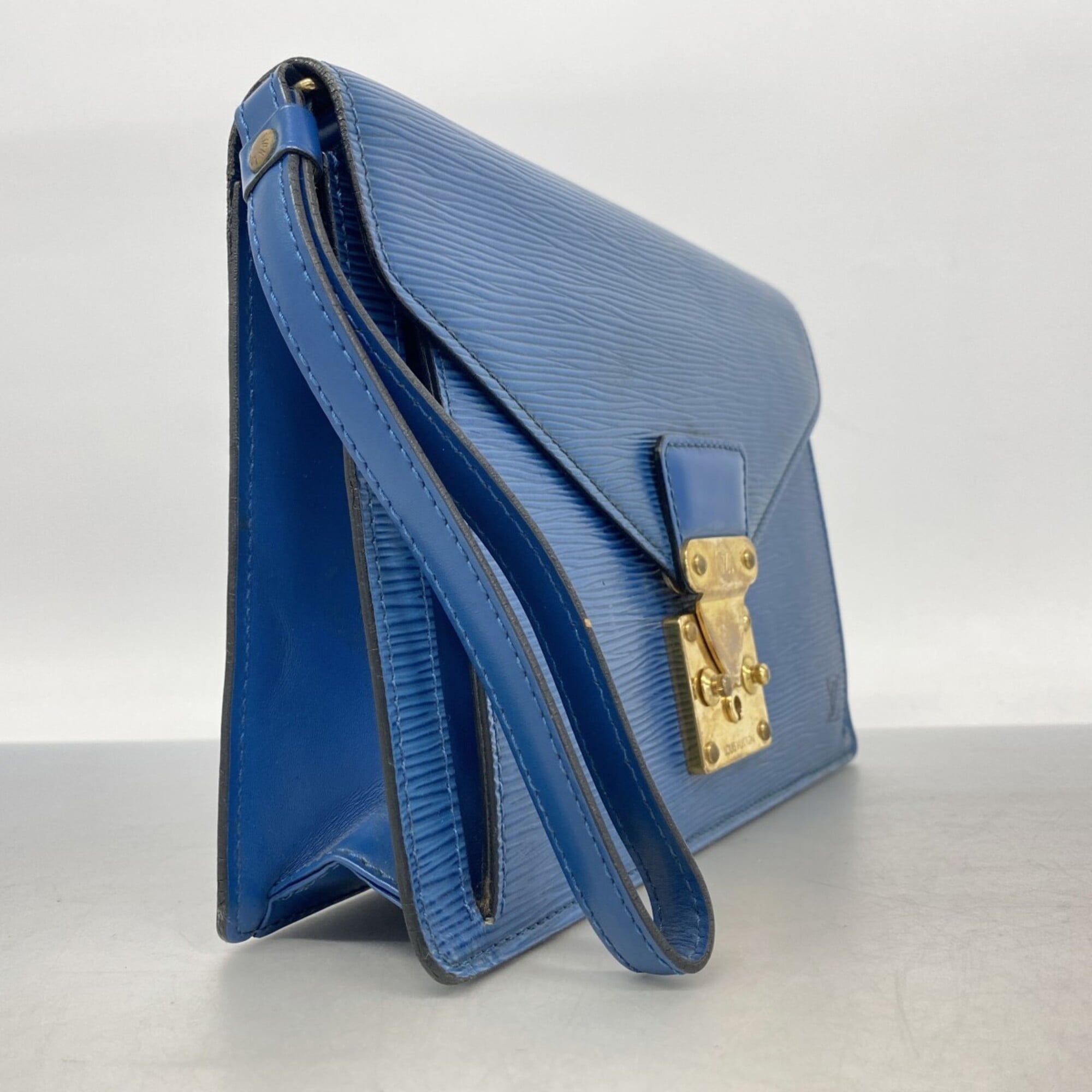 Louis Vuitton Toledo Blue Clutch Bag (Pre-Owned)