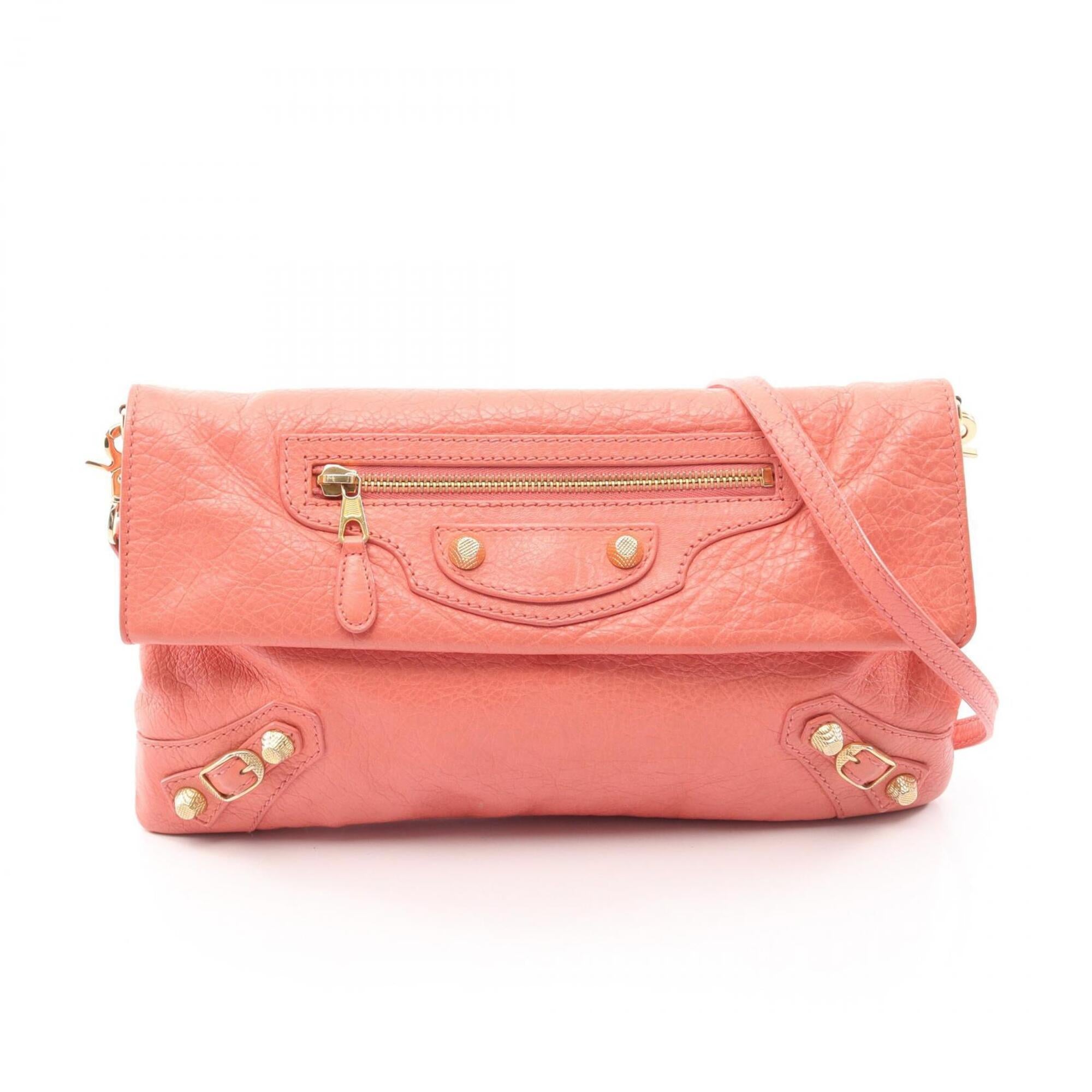 Balenciaga Orange Leather Clutch Bag (Pre-Owned)