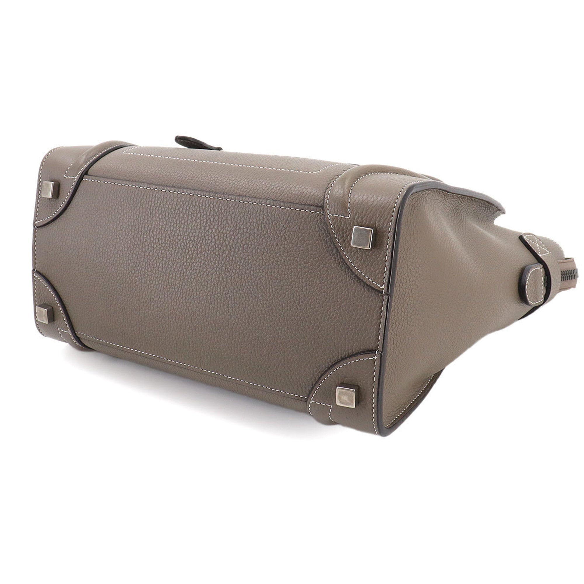 Celine Gray Leather Handbag (Pre-Owned)