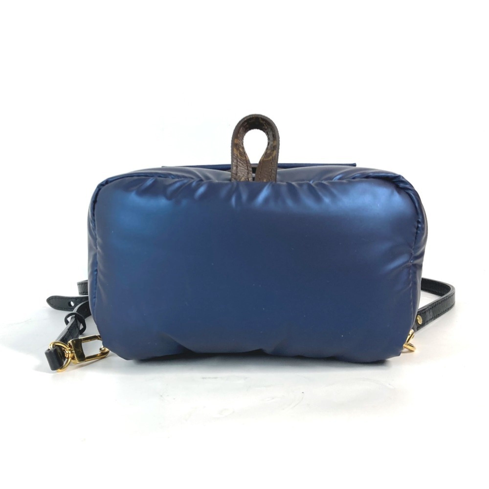 Louis Vuitton Brown Navy Monogram Nylon Backpack (Pre-Owned)
