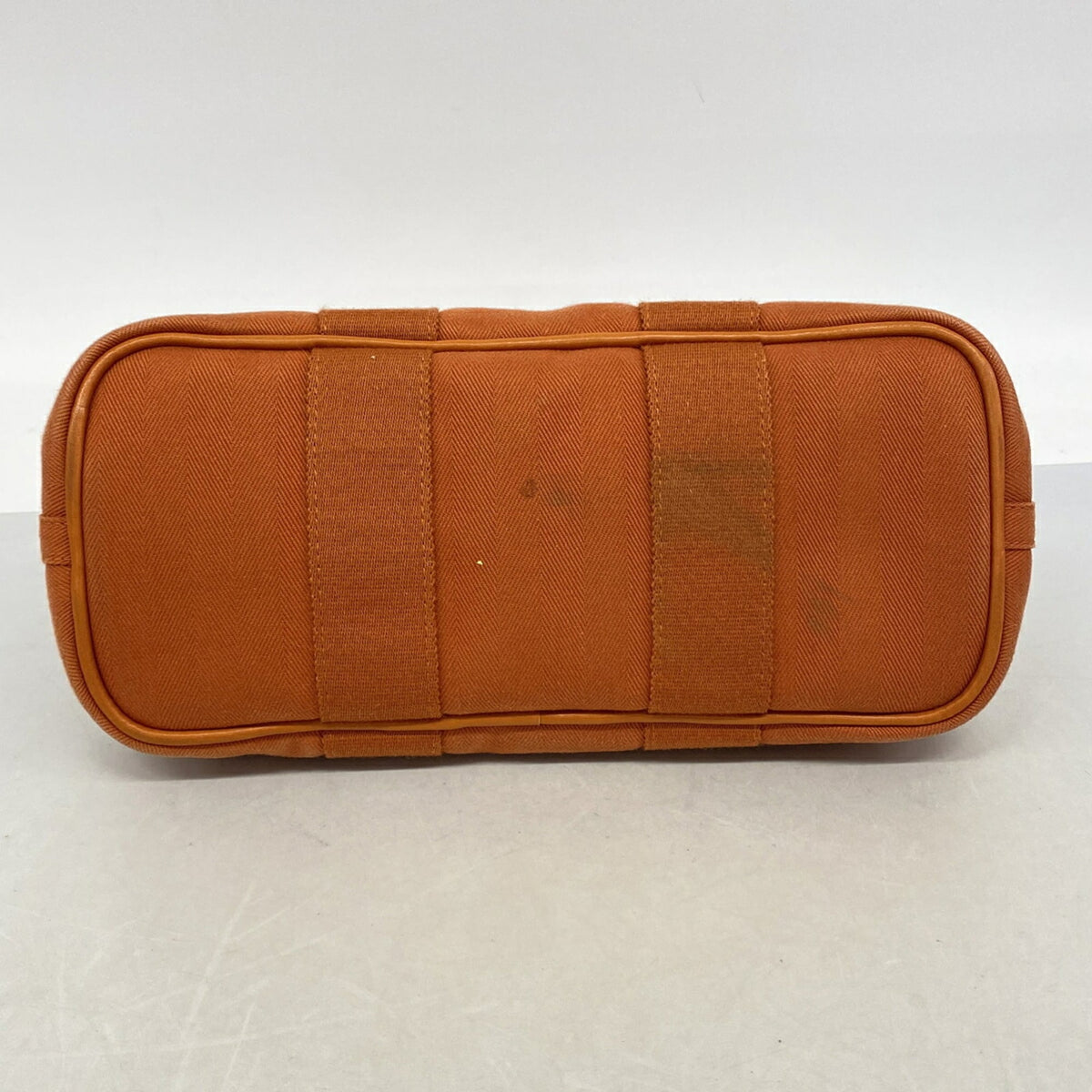 Hermes Orange Toile Chevron Tote Bag (Pre-Owned)