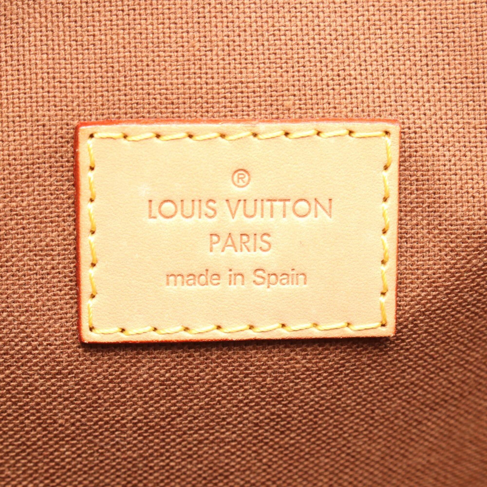 Louis Vuitton Brown Damier Canvas Coated Canvas Leather Handbag Tote Bag (Pre-Owned)