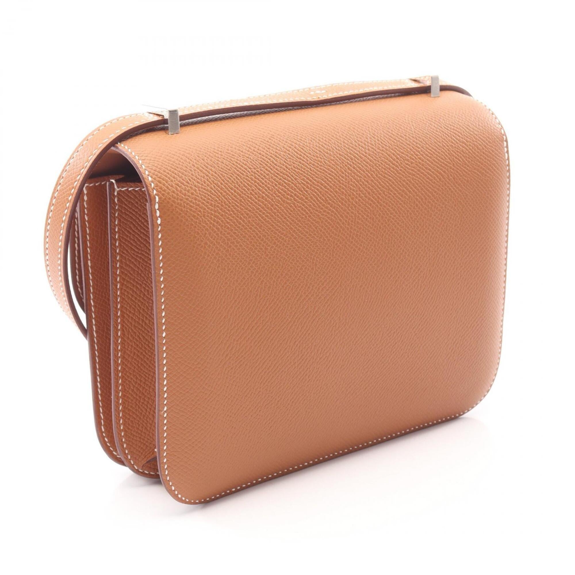 Hermes Brown Epsom Leather Shoulder Bag (Pre-Owned)