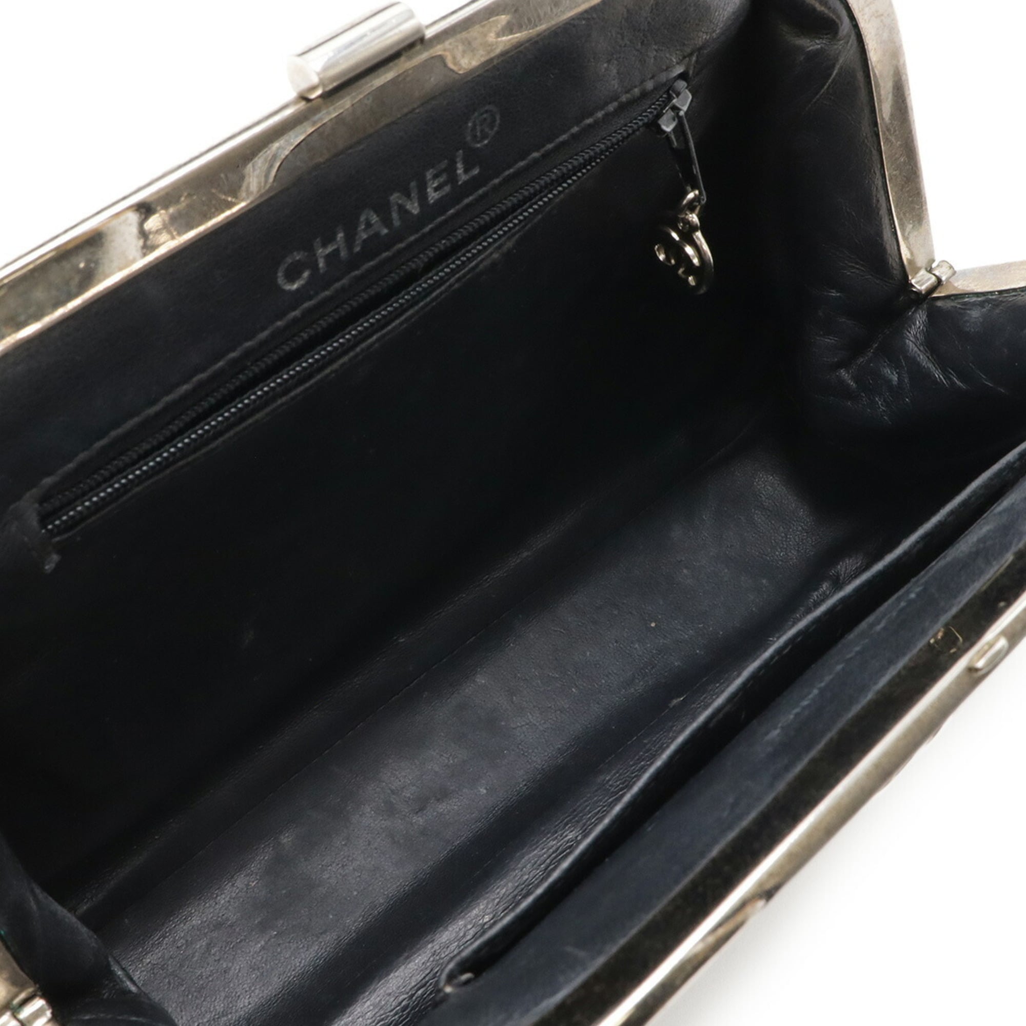 Chanel Matelasse Black Ethylen Vinyl Acetate (Eva) Handbag (Pre-Owned)