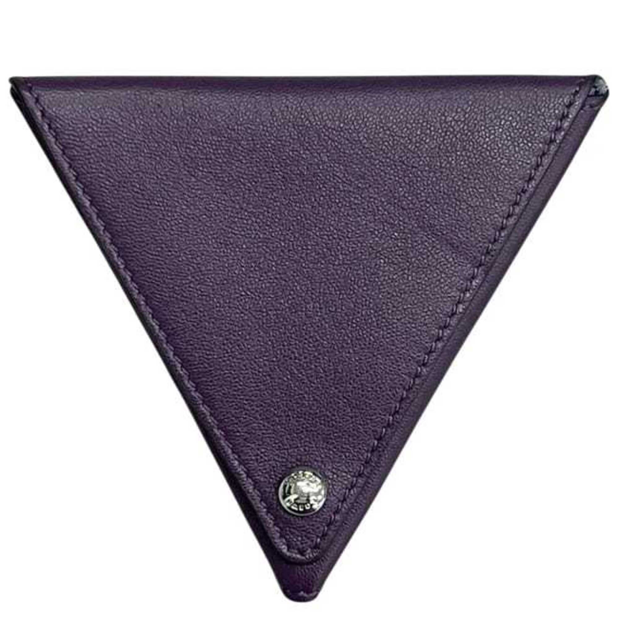 Loewe Purple Leather Coin Purse/Coin Case (Pre-Owned)