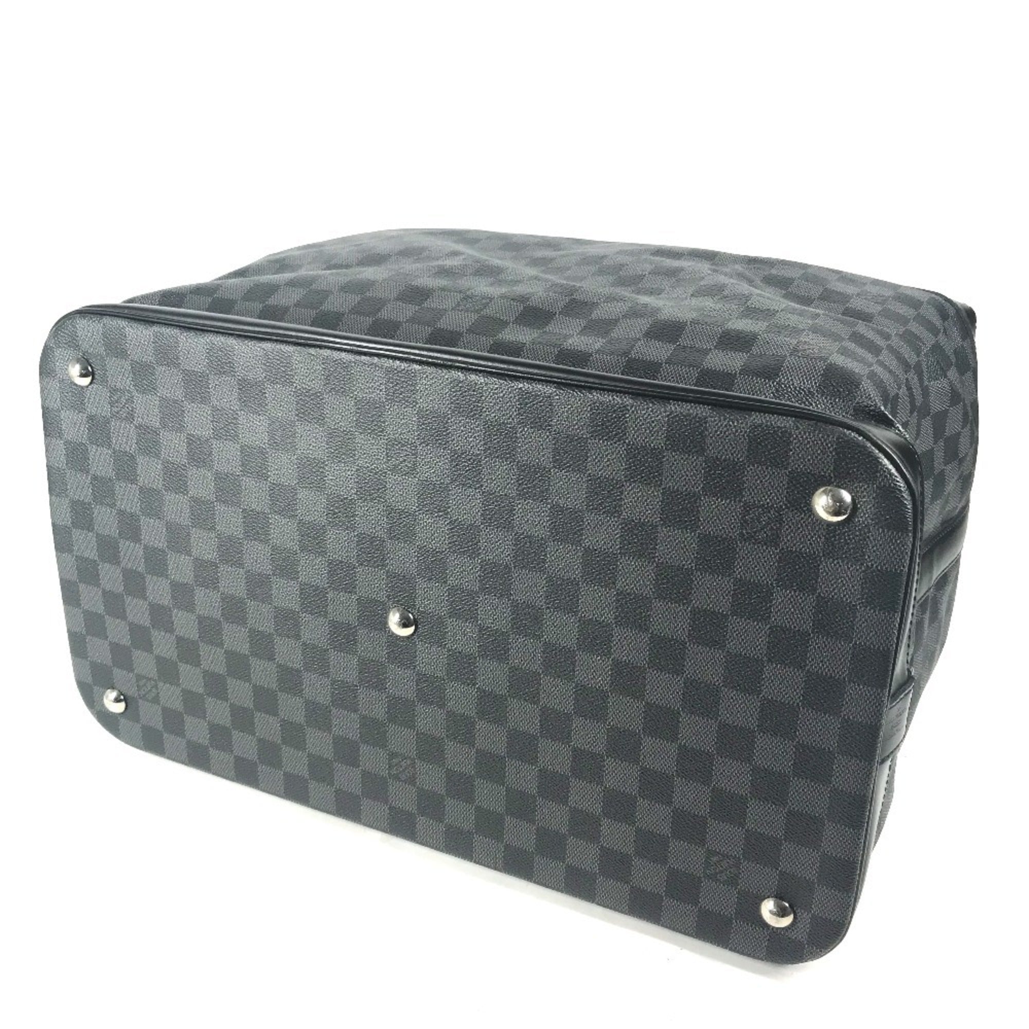 Louis Vuitton Black Damier Graphite Boston Bag Handbag (Pre-Owned)
