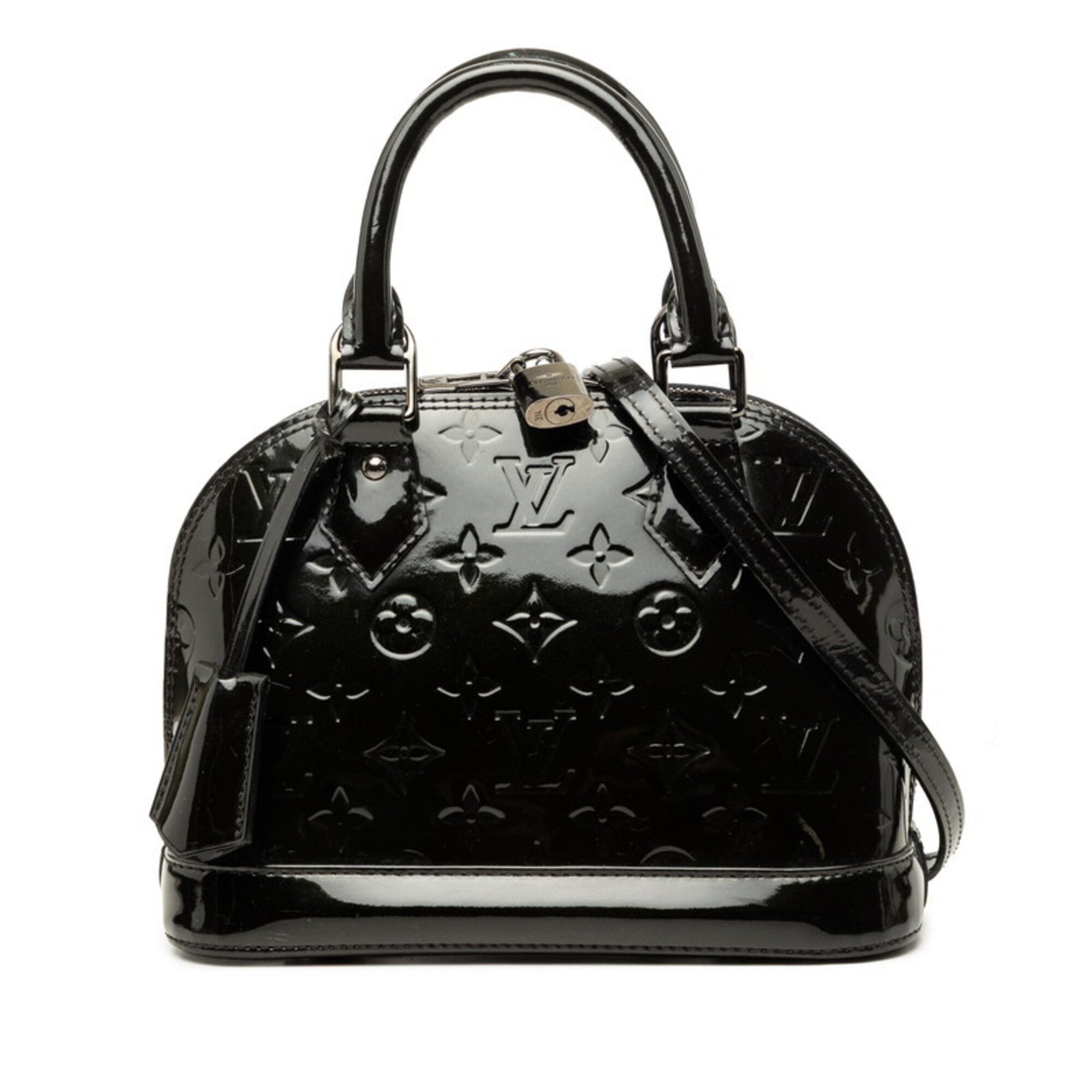Louis Vuitton Monogram Vernis Black Noir Magnétique Patent Leather Handbag Shoulder Bag (Pre-Owned)