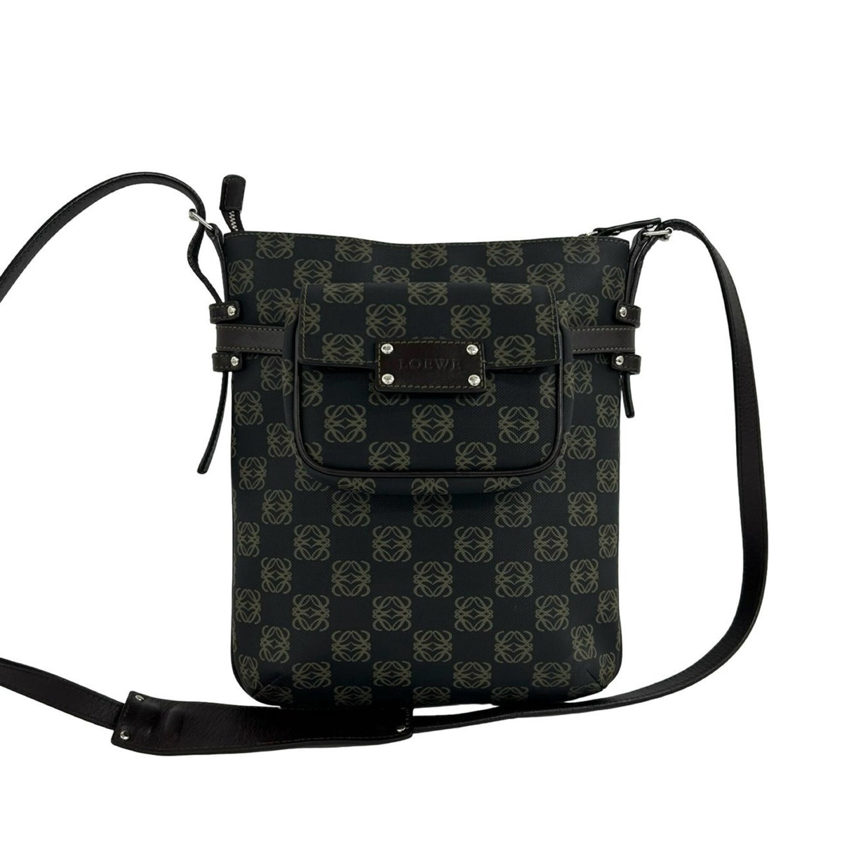 Loewe Brown Pvc Leather Pochette Shoulder Bag (Pre-Owned)