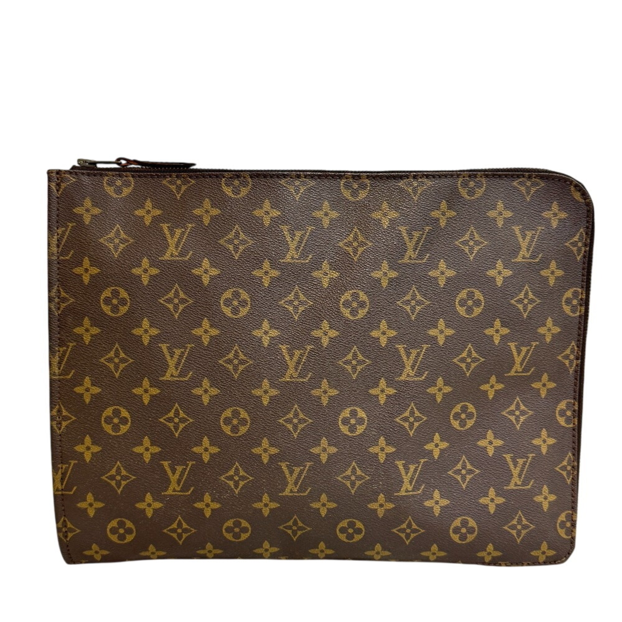 Louis Vuitton Brown Monogram Monogram Clutch Bag (Pre-Owned)
