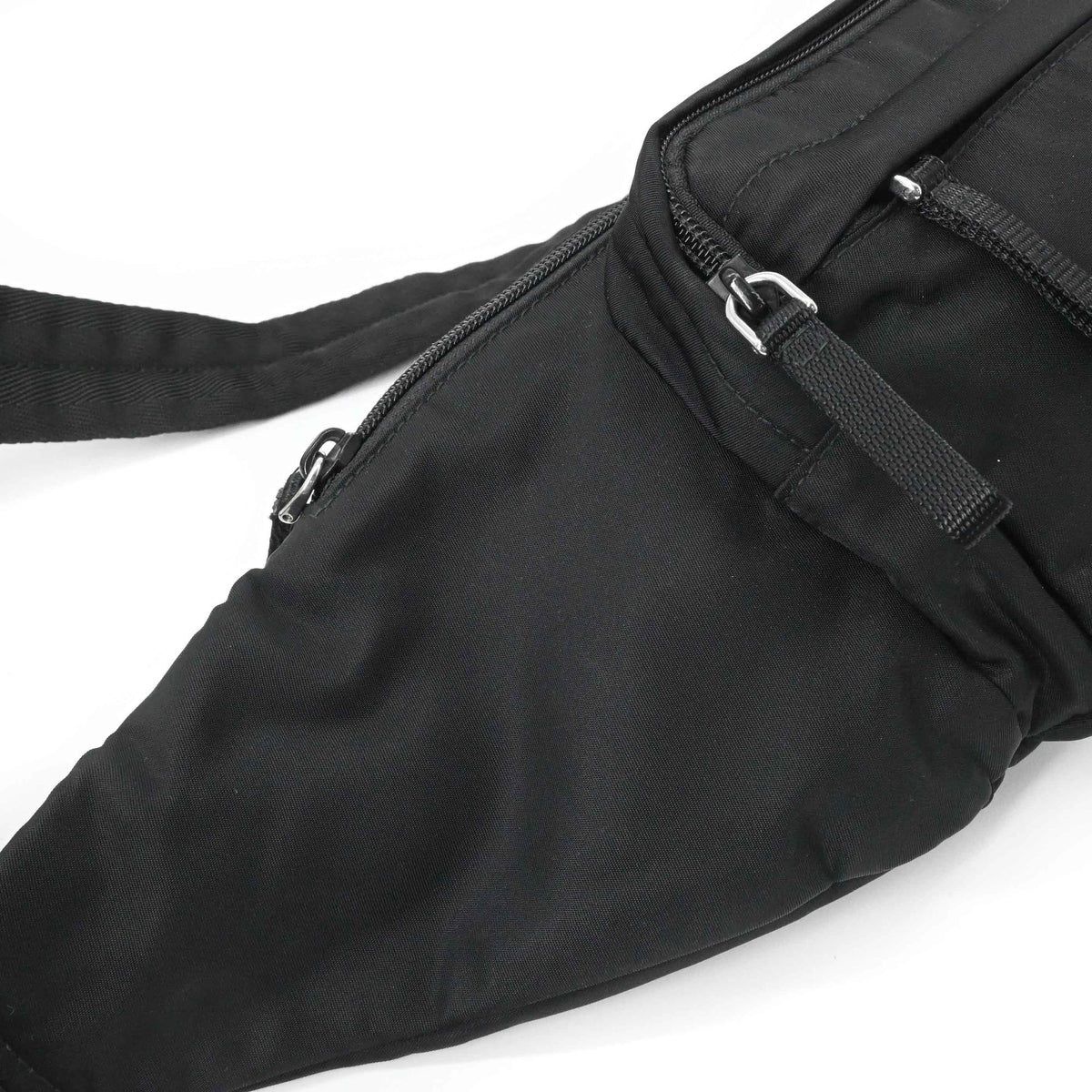 Prada Black Nylon Fanny Pack Sling Bag (Pre-Owned)