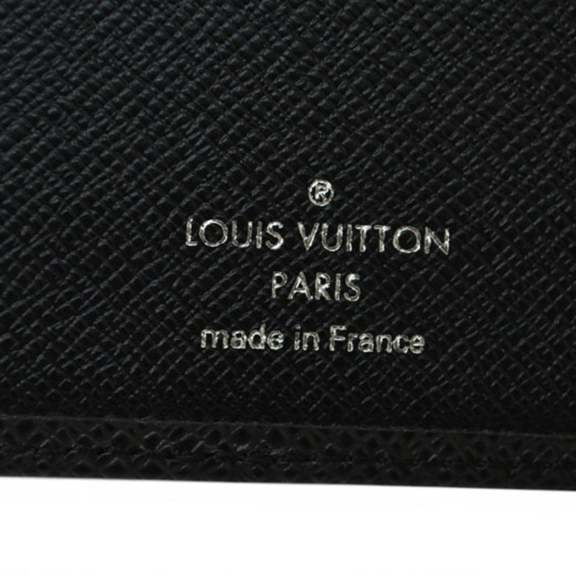 Louis Vuitton Taiga Ardoise Leather Wallet (Bi-Fold) (Pre-Owned)