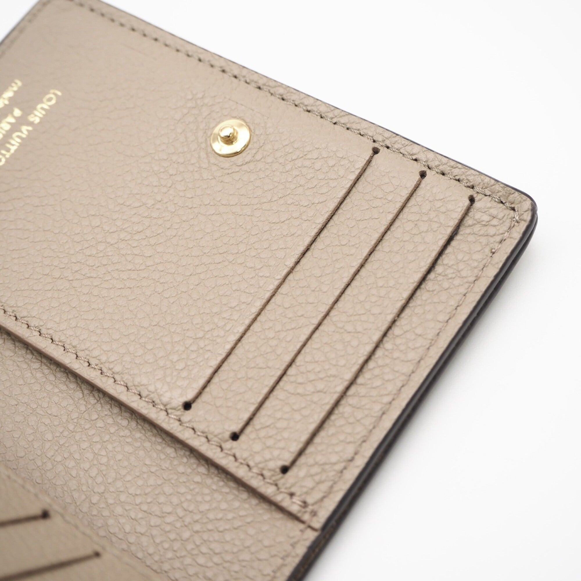 Louis Vuitton Empreinte Beige Leather Wallet (Bi-Fold) (Pre-Owned)