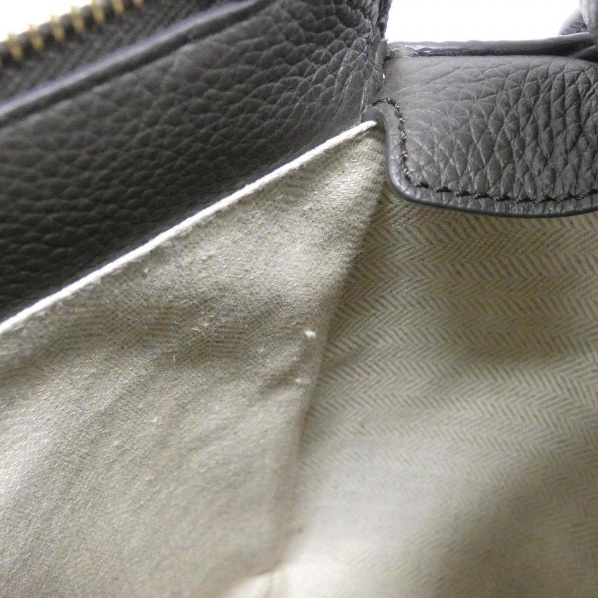 Loewe Dark Gray Leather Handbag (Pre-Owned)