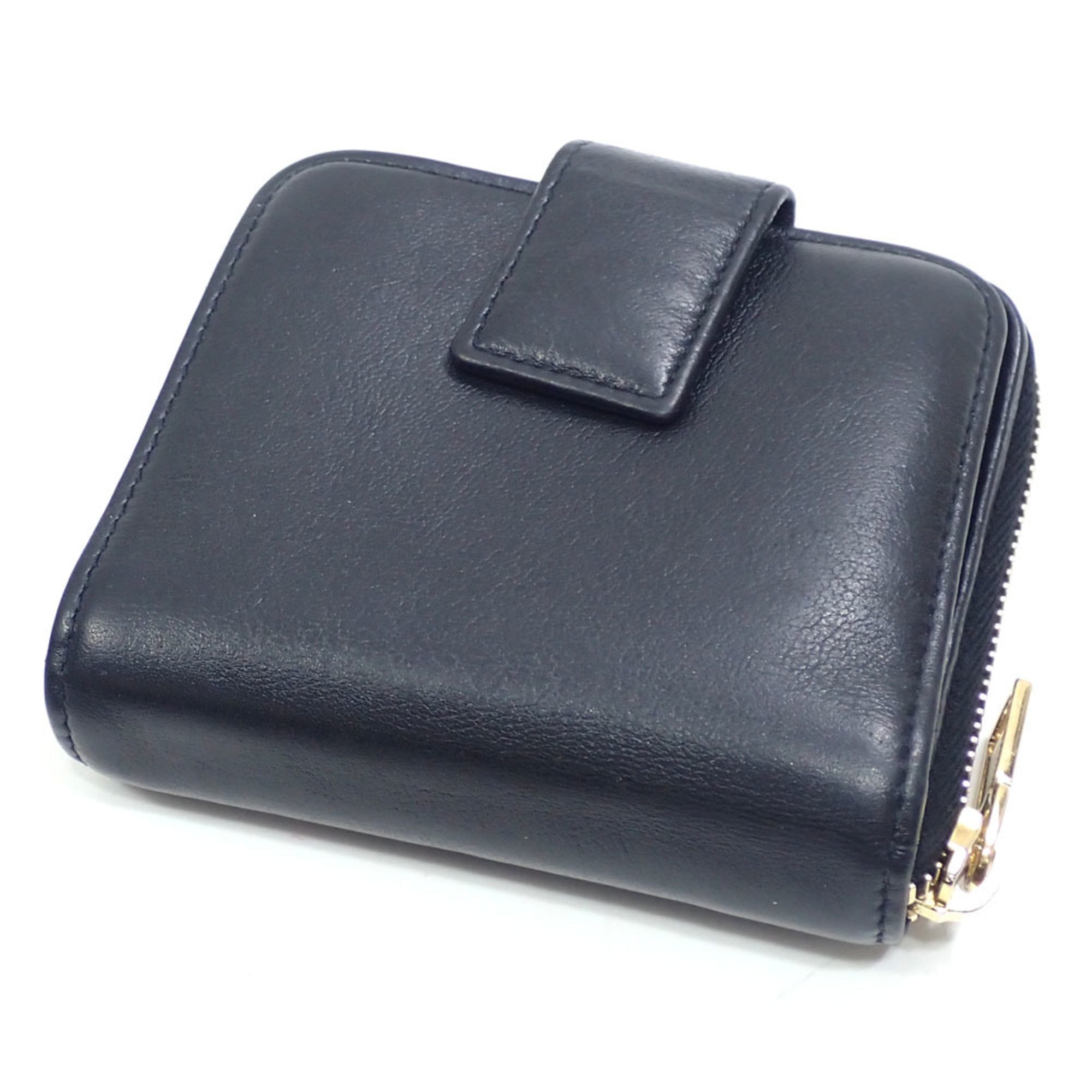 Saint Laurent Black Leather Wallet (Bi-Fold) (Pre-Owned)