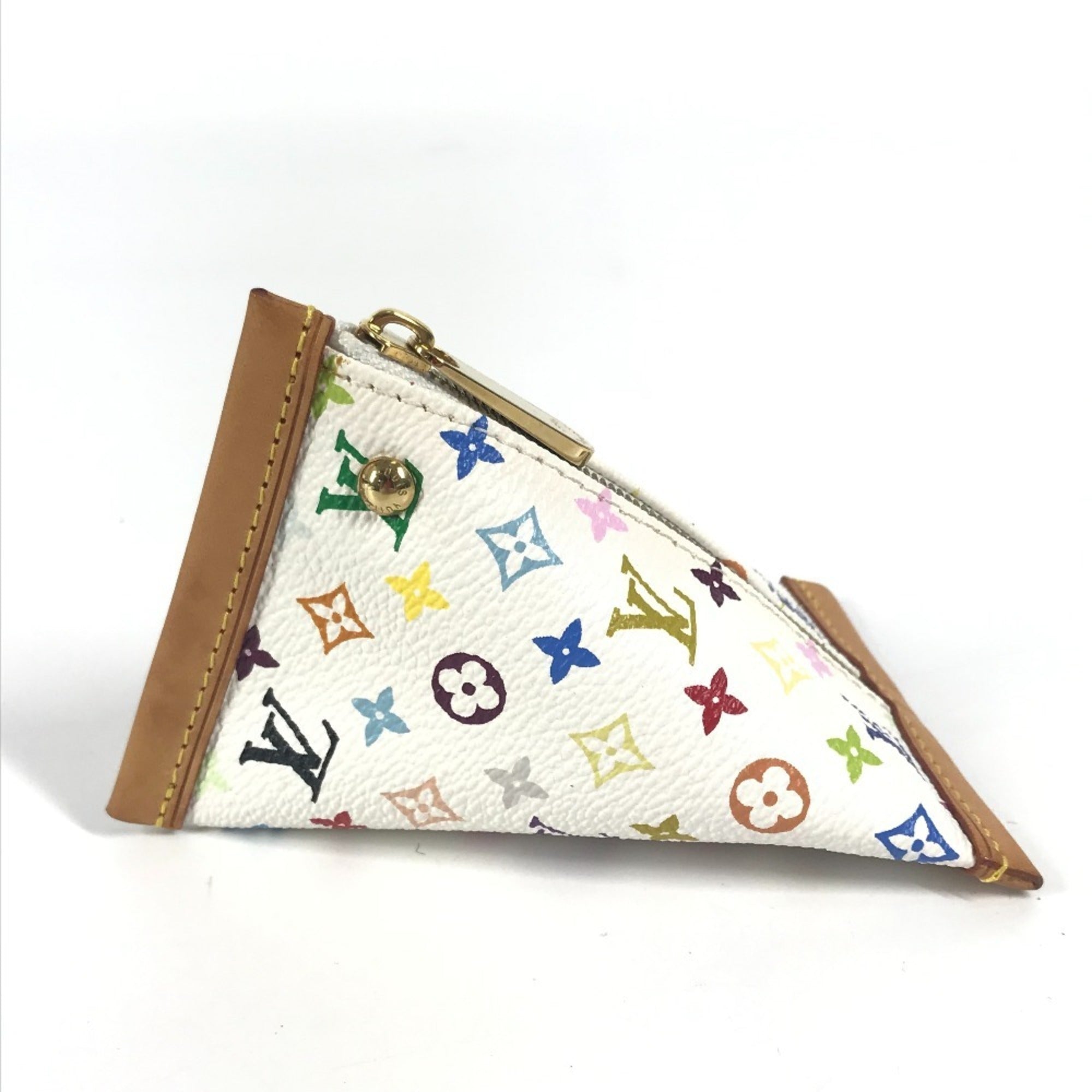 Louis Vuitton Blanc White Monogram Multicolore Coin Purse/Coin Case (Pre-Owned)