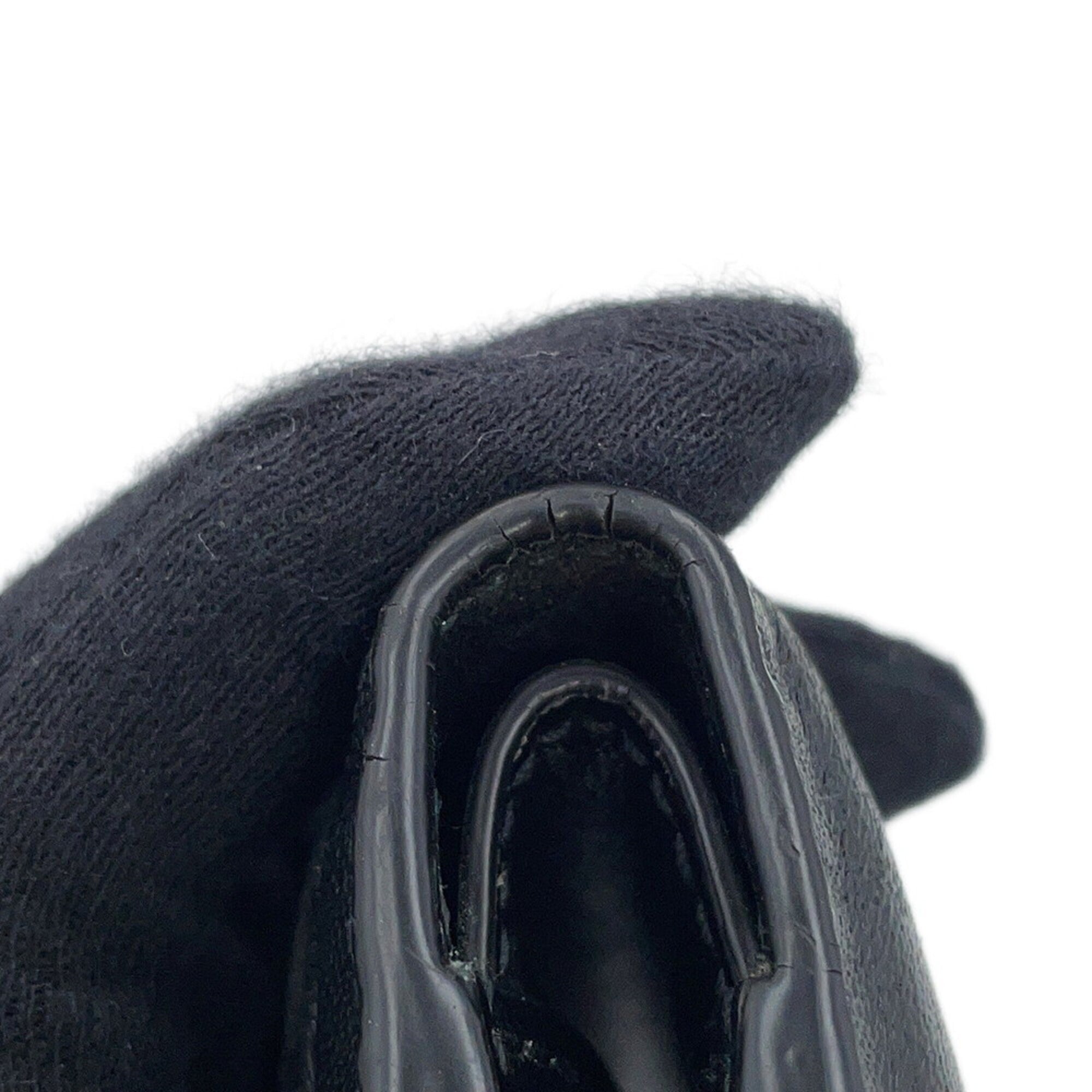 Bottega Veneta Black Leather Wallet (Bi-Fold) (Pre-Owned)