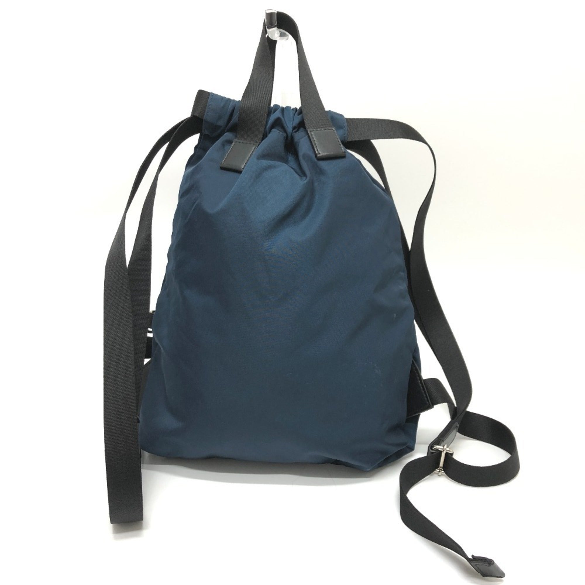 Fendi Zucca Navy Nylon Backpack (Pre-Owned)