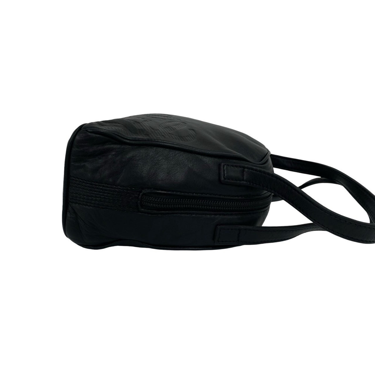 Loewe Black Leather Boston Bag Handbag (Pre-Owned)