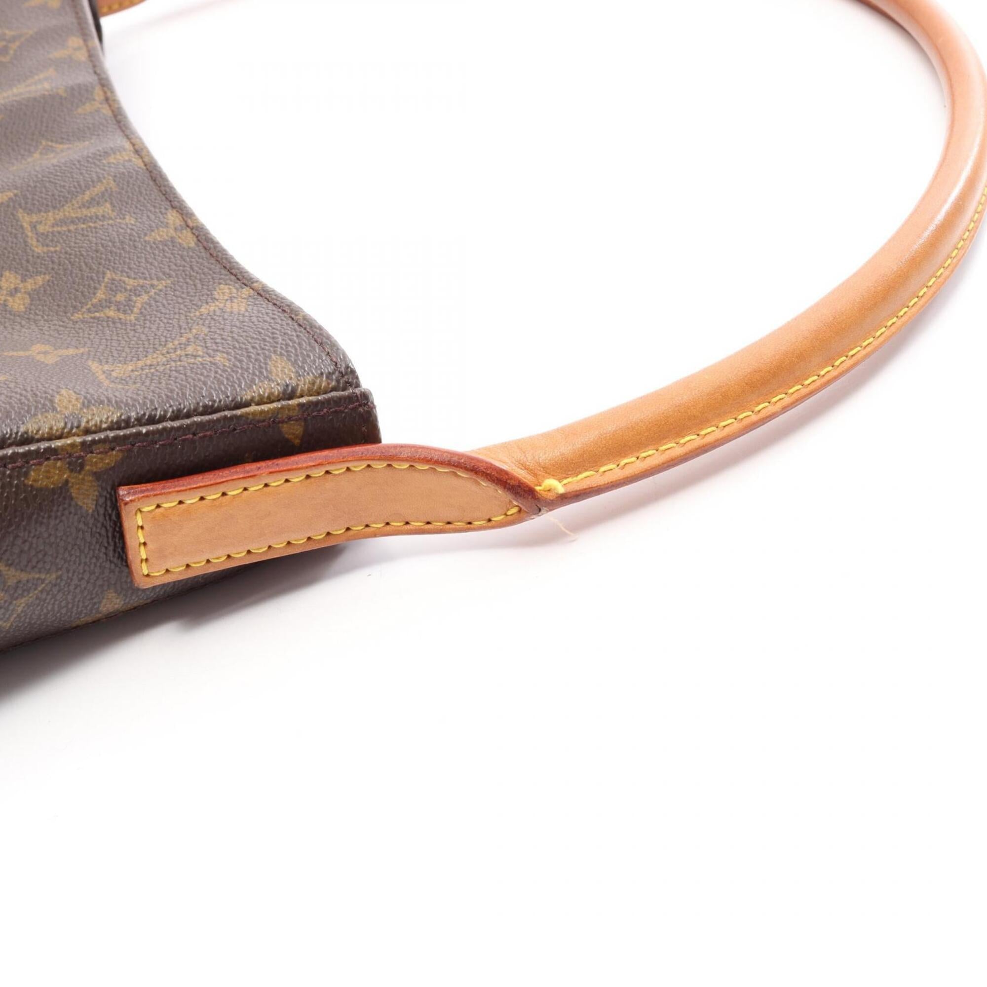 Louis Vuitton Brown Coated Canvas Pvc Monogram Leather Handbag Shoulder Bag (Pre-Owned)