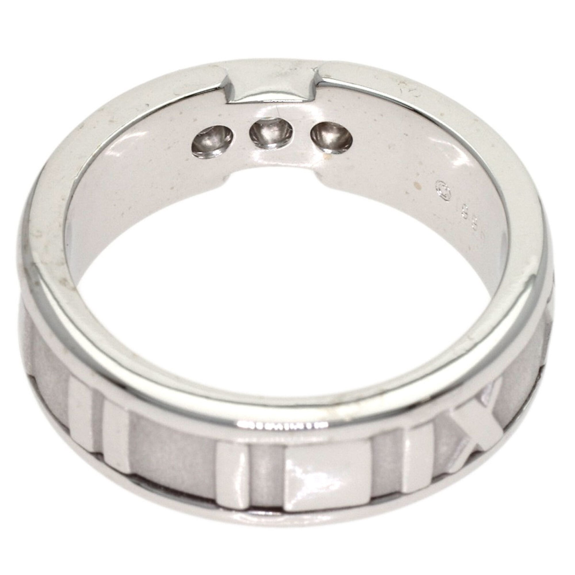 Tiffany Atlas White Gold (18K) Band Ring (Pre-Owned)