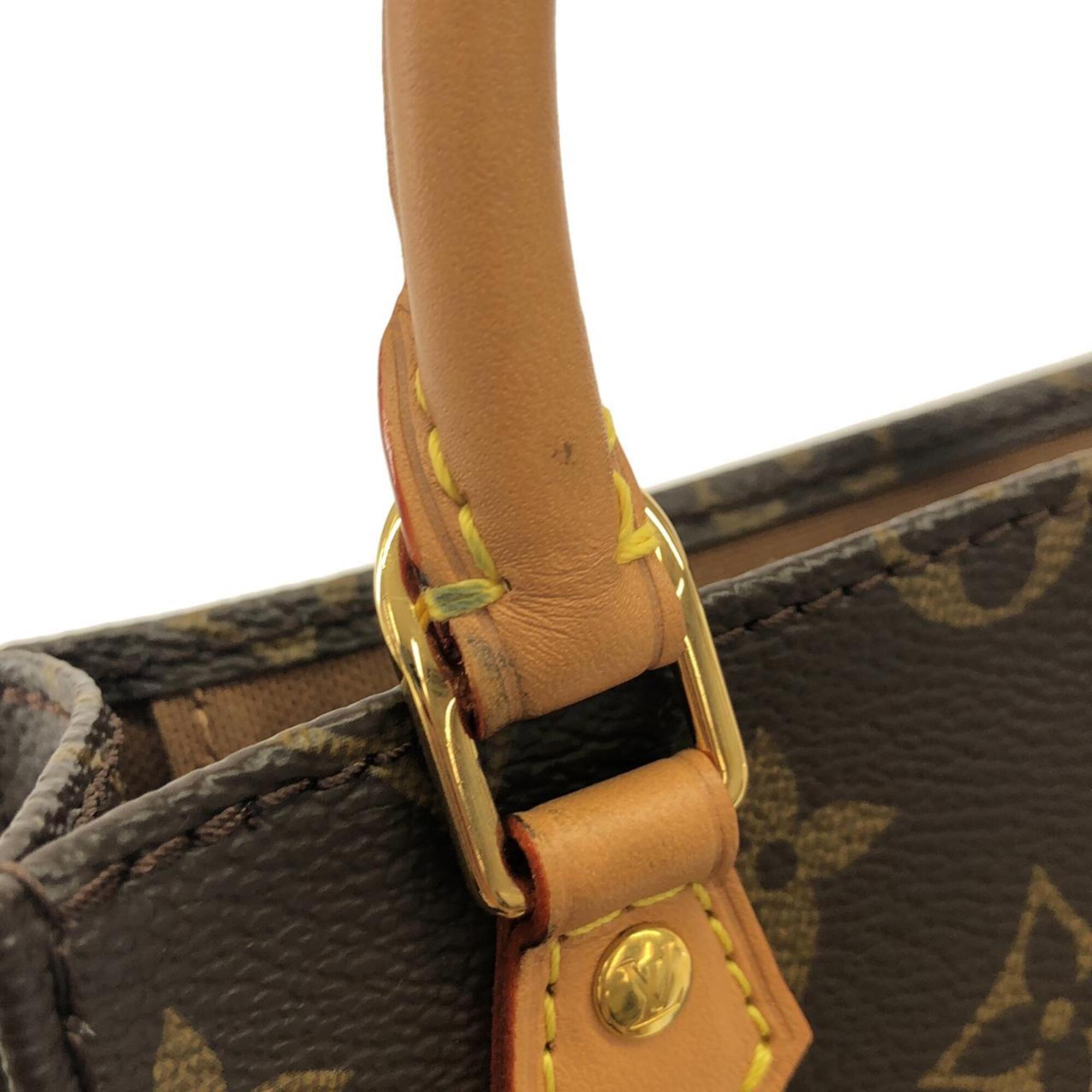 Louis Vuitton Marron Monogram Coated Canvas Handbag (Pre-Owned)