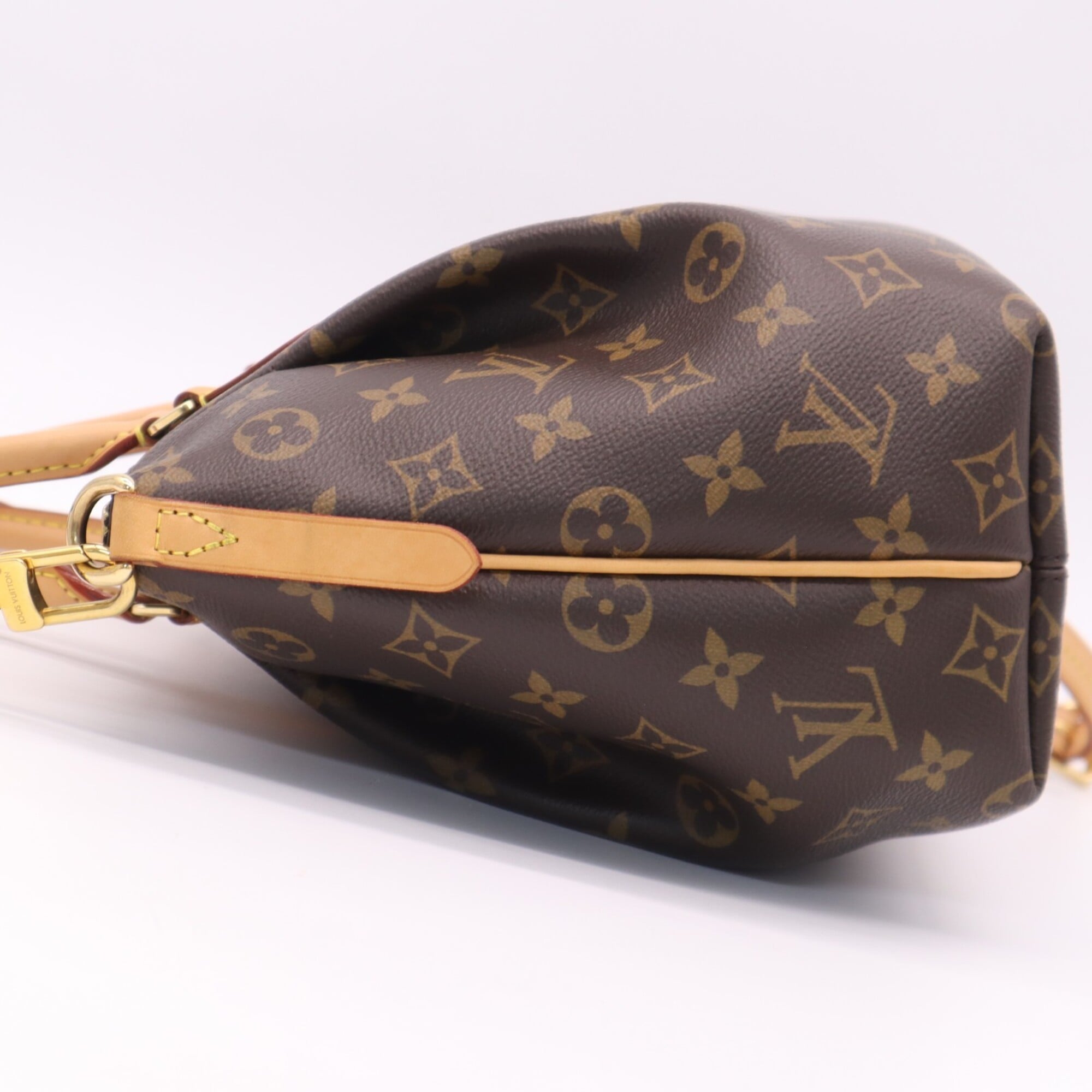 Louis Vuitton Monogram Beige Brown Monogram Monogram Leather Shoulder Bag (Pre-Owned)