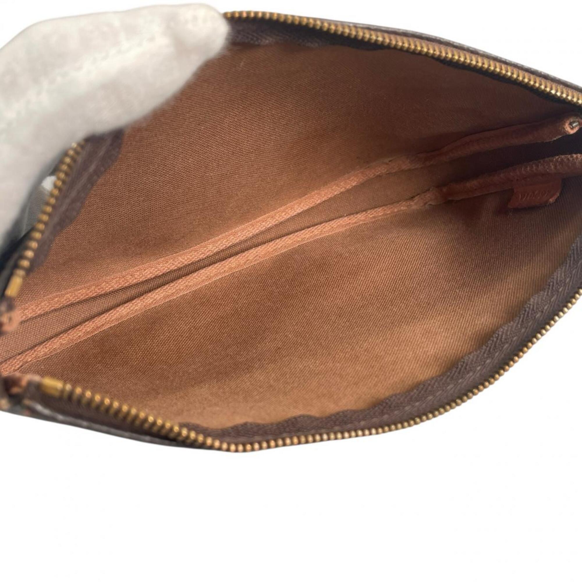 Louis Vuitton Brown Galle Monogram Or Monogram Handbag Pochette (Pre-Owned)