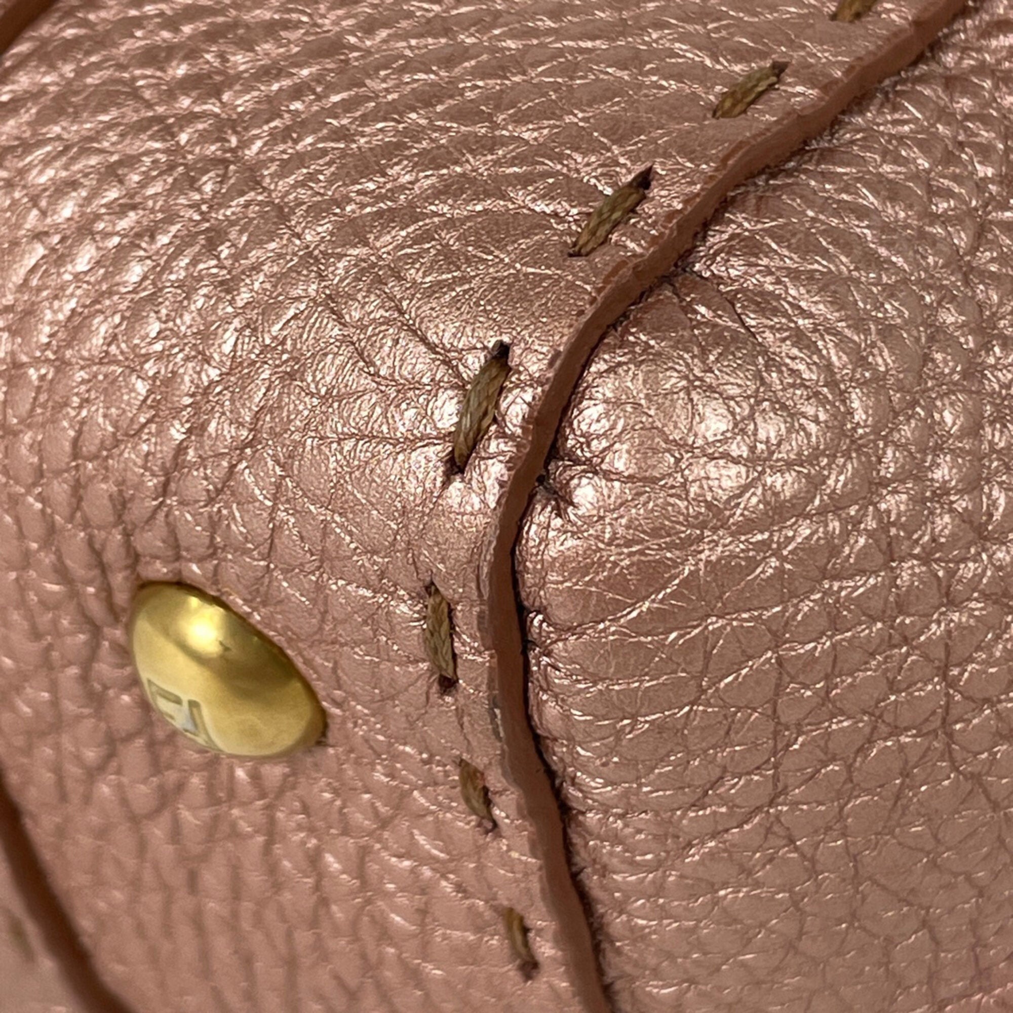 Fendi Pink Leather Handbag (Pre-Owned)
