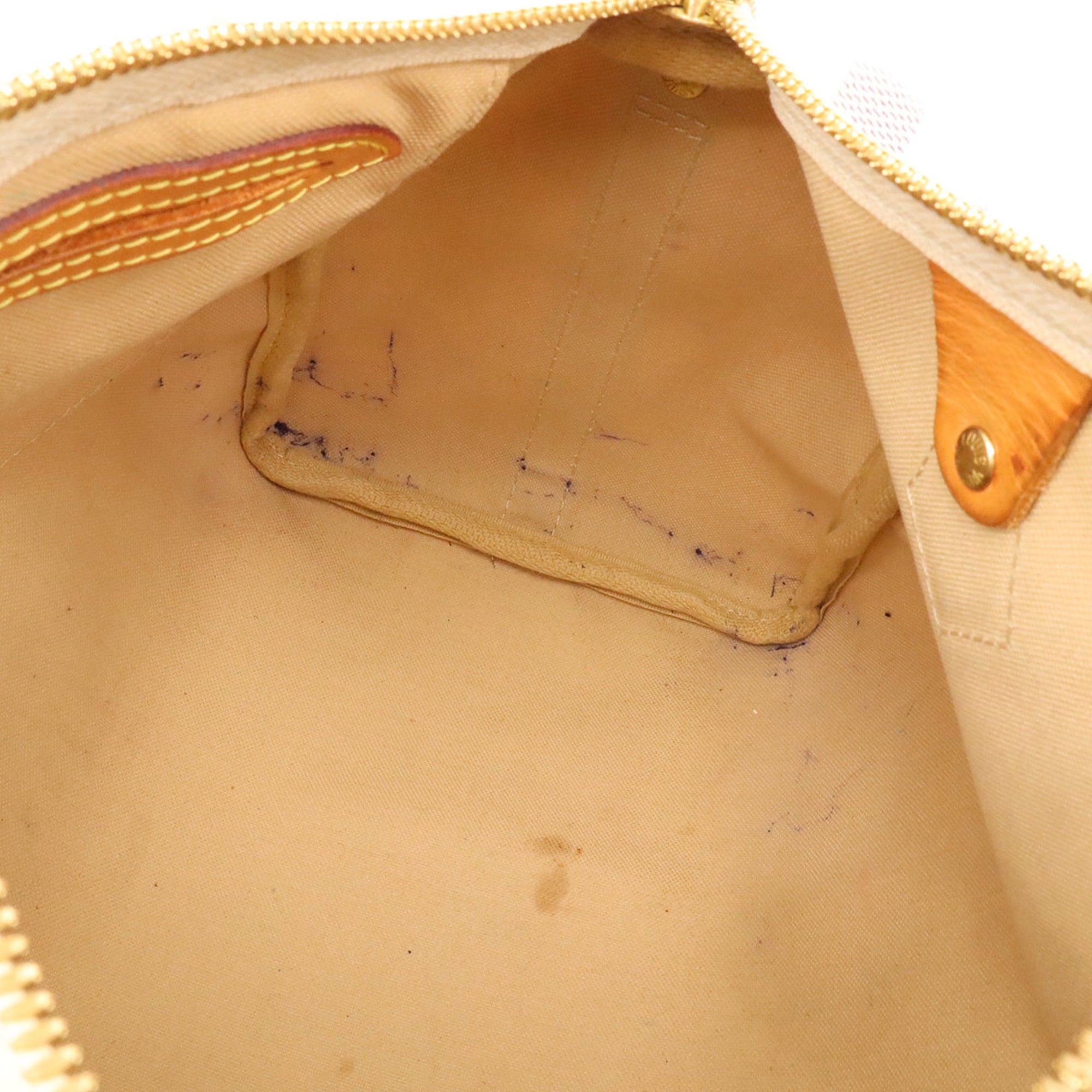 Louis Vuitton Damier Azur Ivory Damier Azur Boston Bag Handbag Shoulder Bag (Pre-Owned)