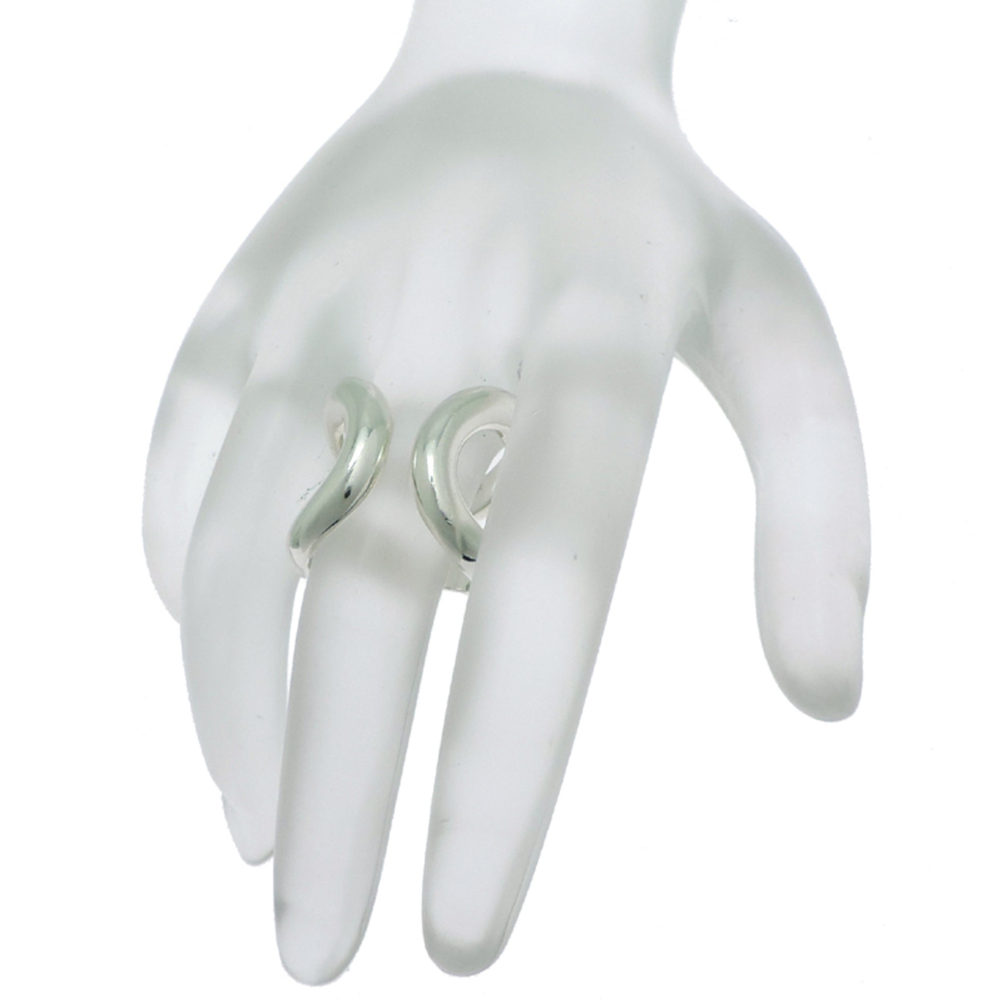 Hermes Silver 925 Band Ring (Pre-Owned)