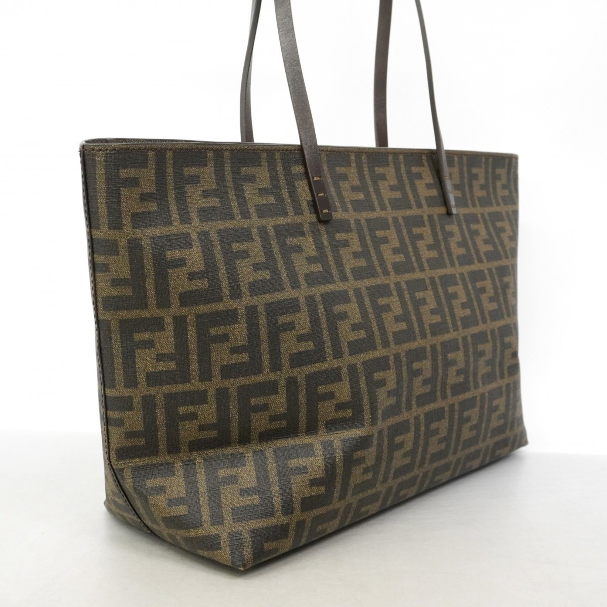Fendi Brown Pvc Tote Bag (Pre-Owned)