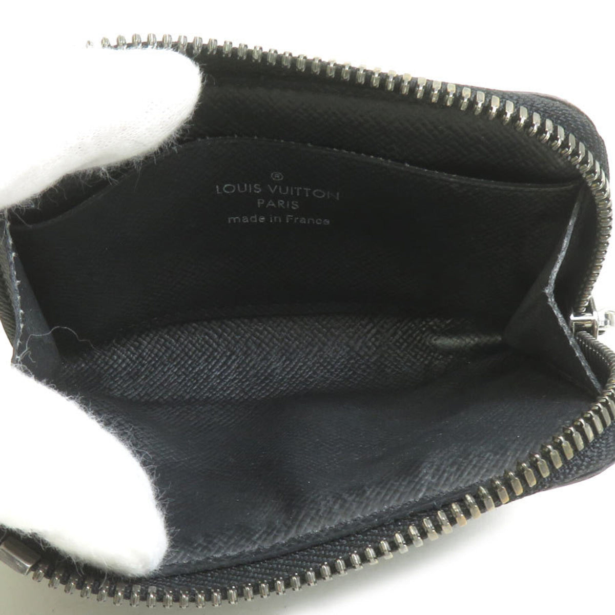 Louis Vuitton Black Gray Monogram Eclipse Monogram Eclipse Coin Purse/Coin Case (Pre-Owned)