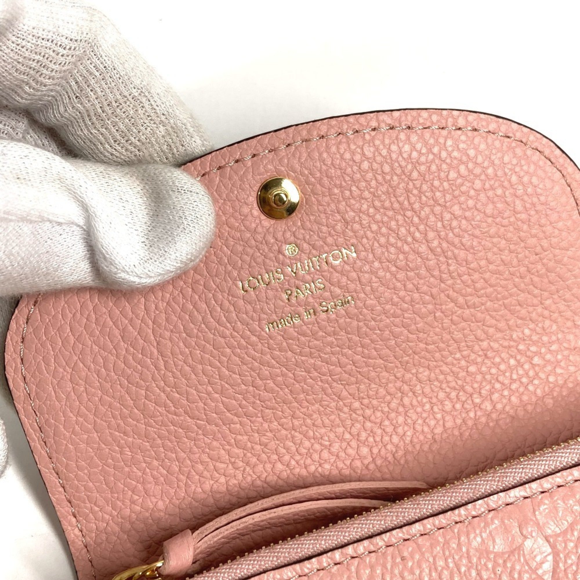 Louis Vuitton Pink Rose Poudre Monogram Empreinte Leather Wallet (Bi-Fold) (Pre-Owned)