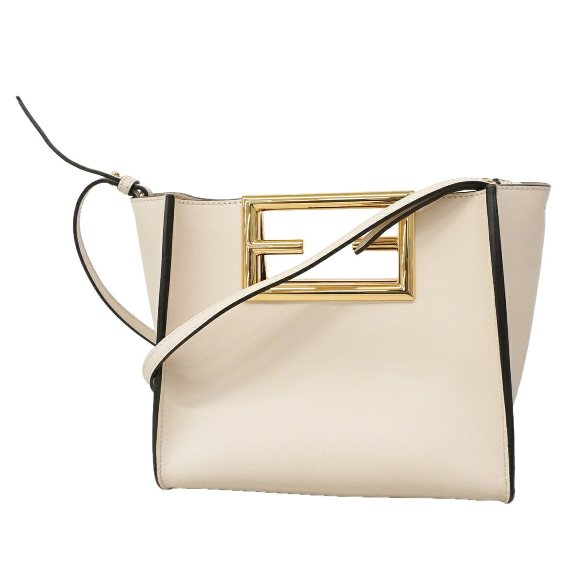 Fendi Ivory Leather Handbag (Pre-Owned)