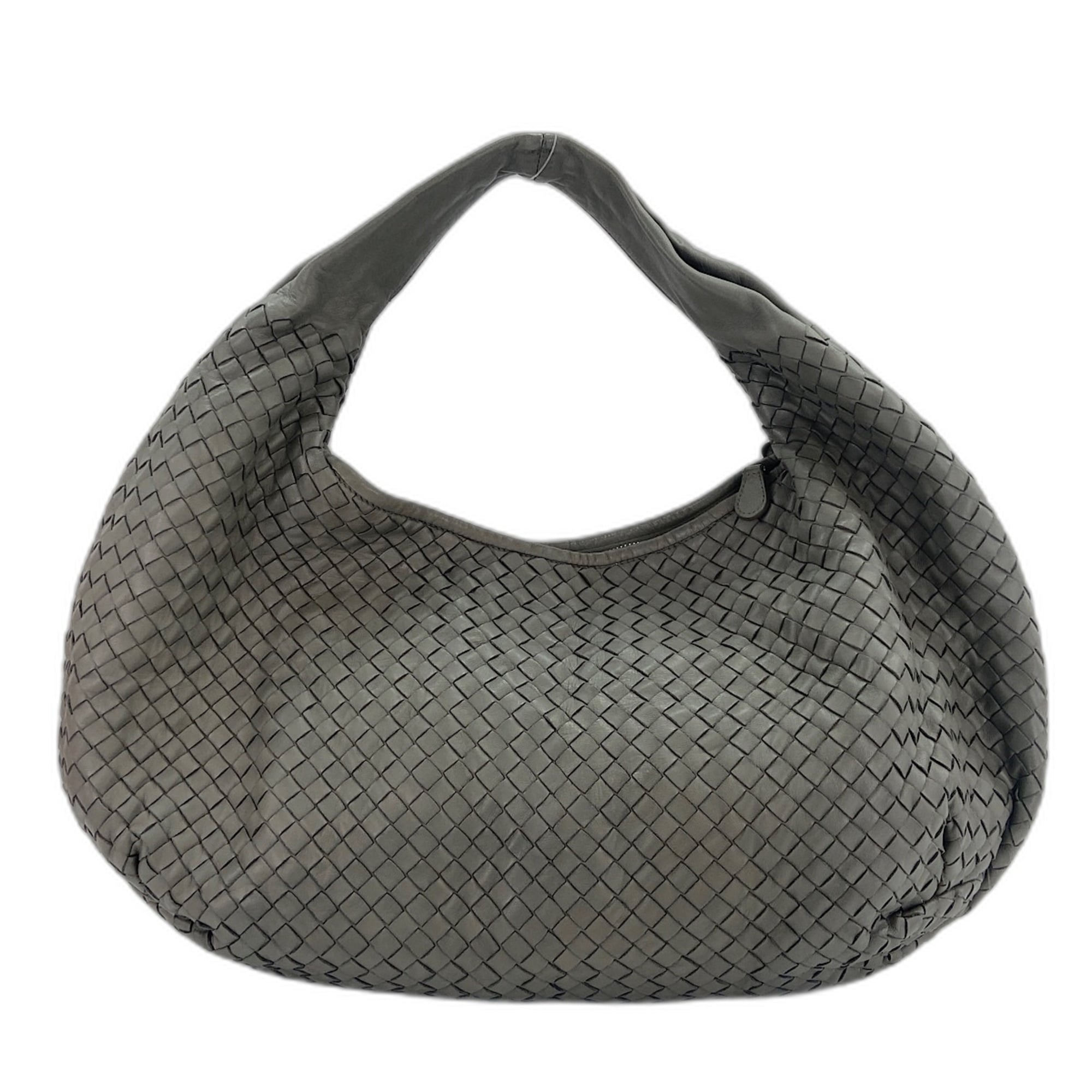Bottega Veneta Gray Shoulder Bag (Pre-Owned)