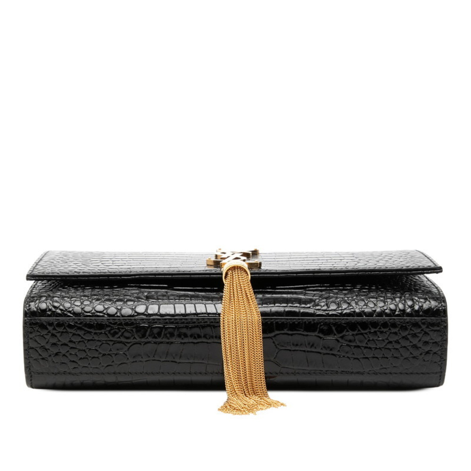 Saint Laurent Black Leather Shoulder Bag (Pre-Owned)
