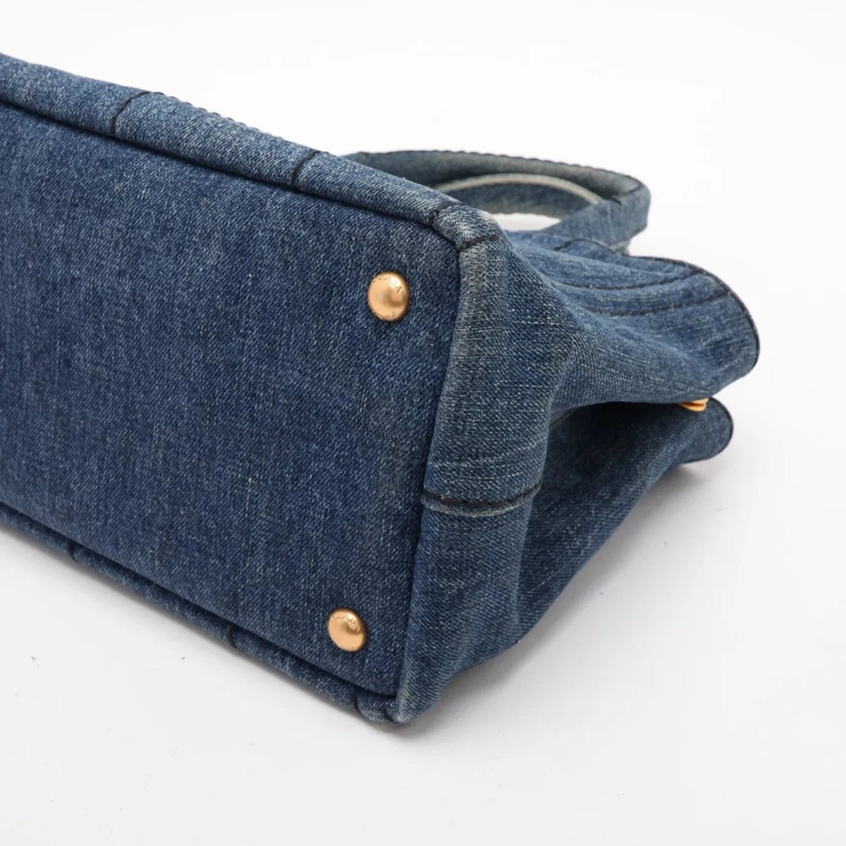 Prada Blue Handbag Shoulder Bag Tote Bag (Pre-Owned)