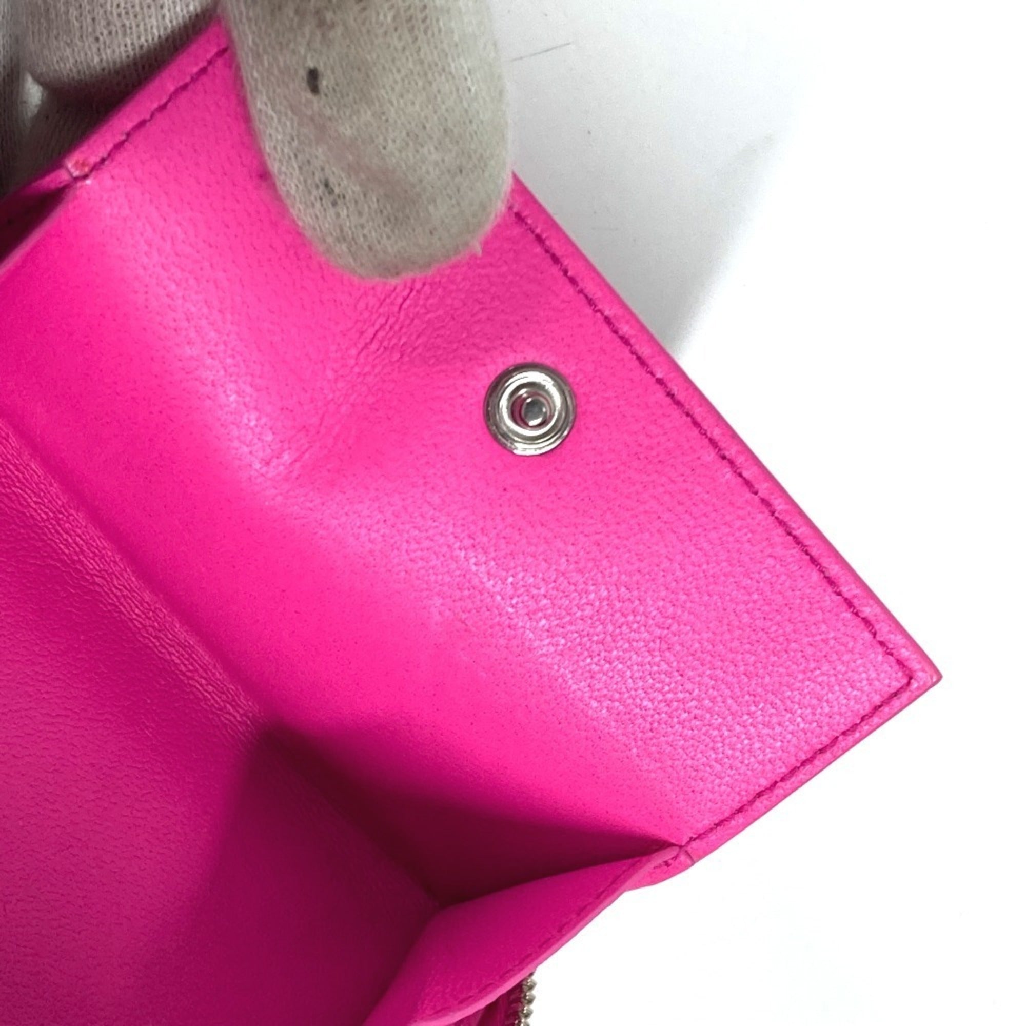 Balenciaga Pink Leather Wallet (Bi-Fold) (Pre-Owned)