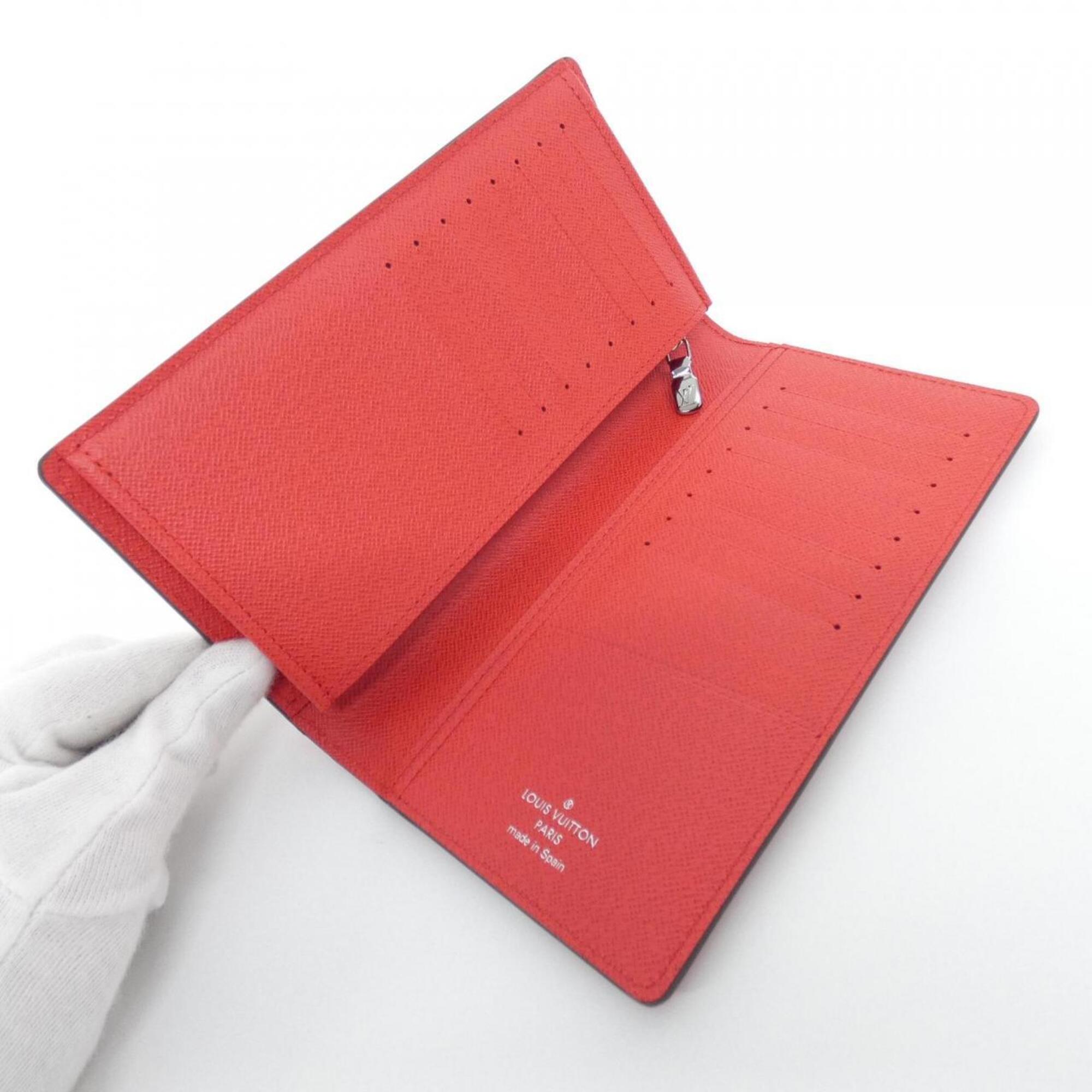 Louis Vuitton Epi Rouge Leather Long Wallet (Bi-Fold) (Pre-Owned)