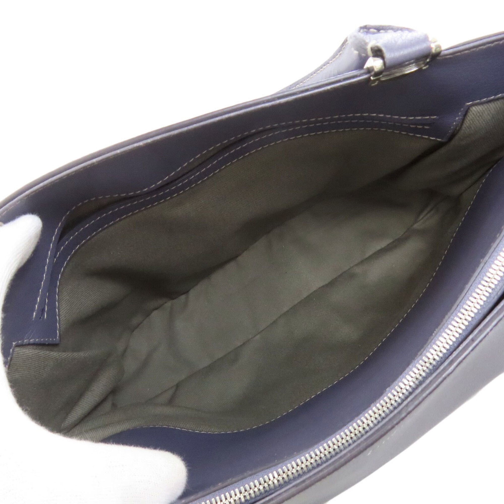 Cartier Blue Leather Tote Bag (Pre-Owned)