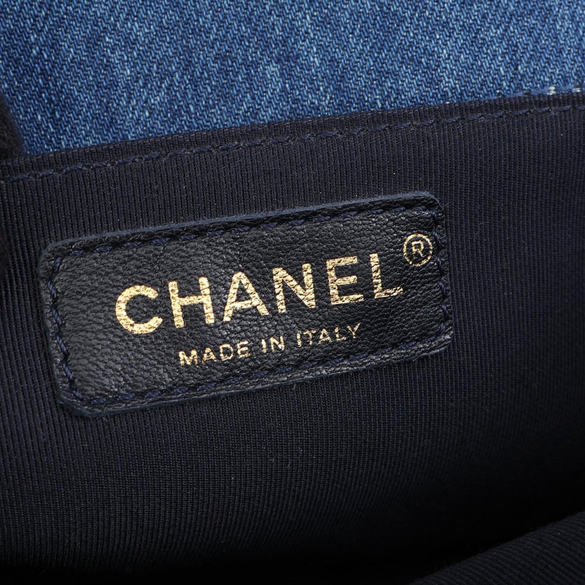 Chanel Blue Denim Handbag Shoulder Bag (Pre-Owned)